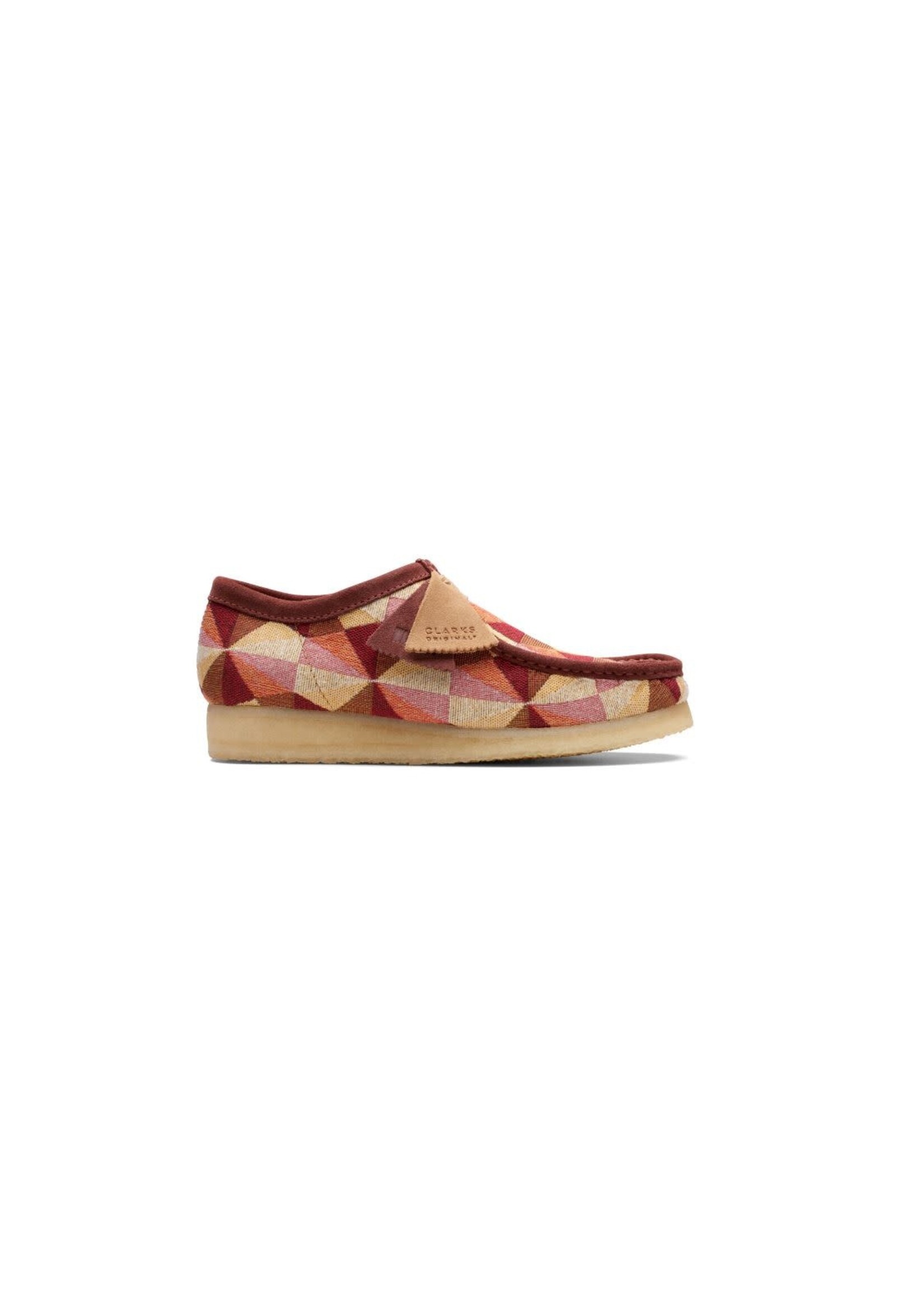 Clarks Wallabee Mens Originals Shoes Style # 26172248 Yellow Multi Textile