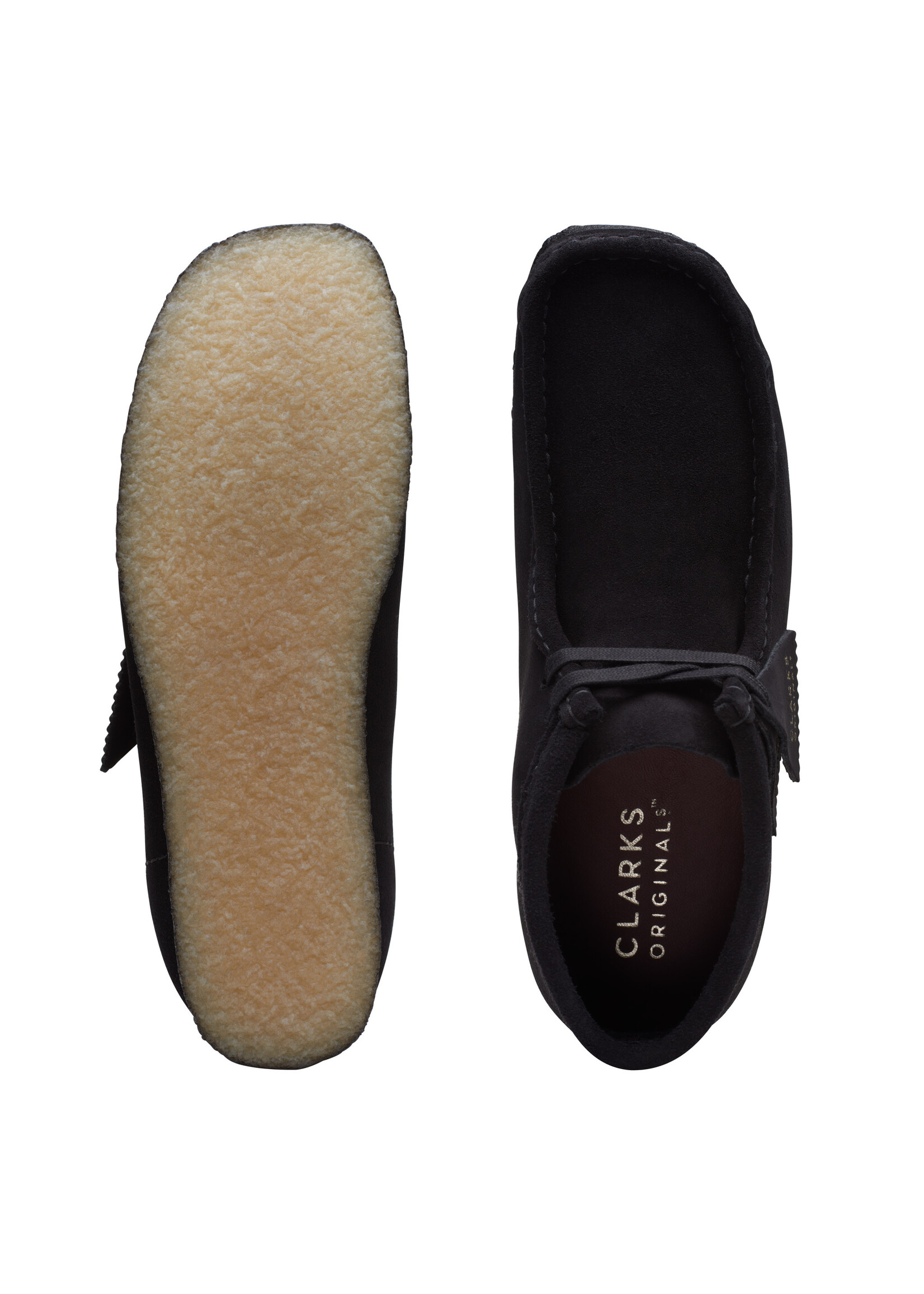 Clarks Men's Originals Wallabee Boot Black Suede | 26155517