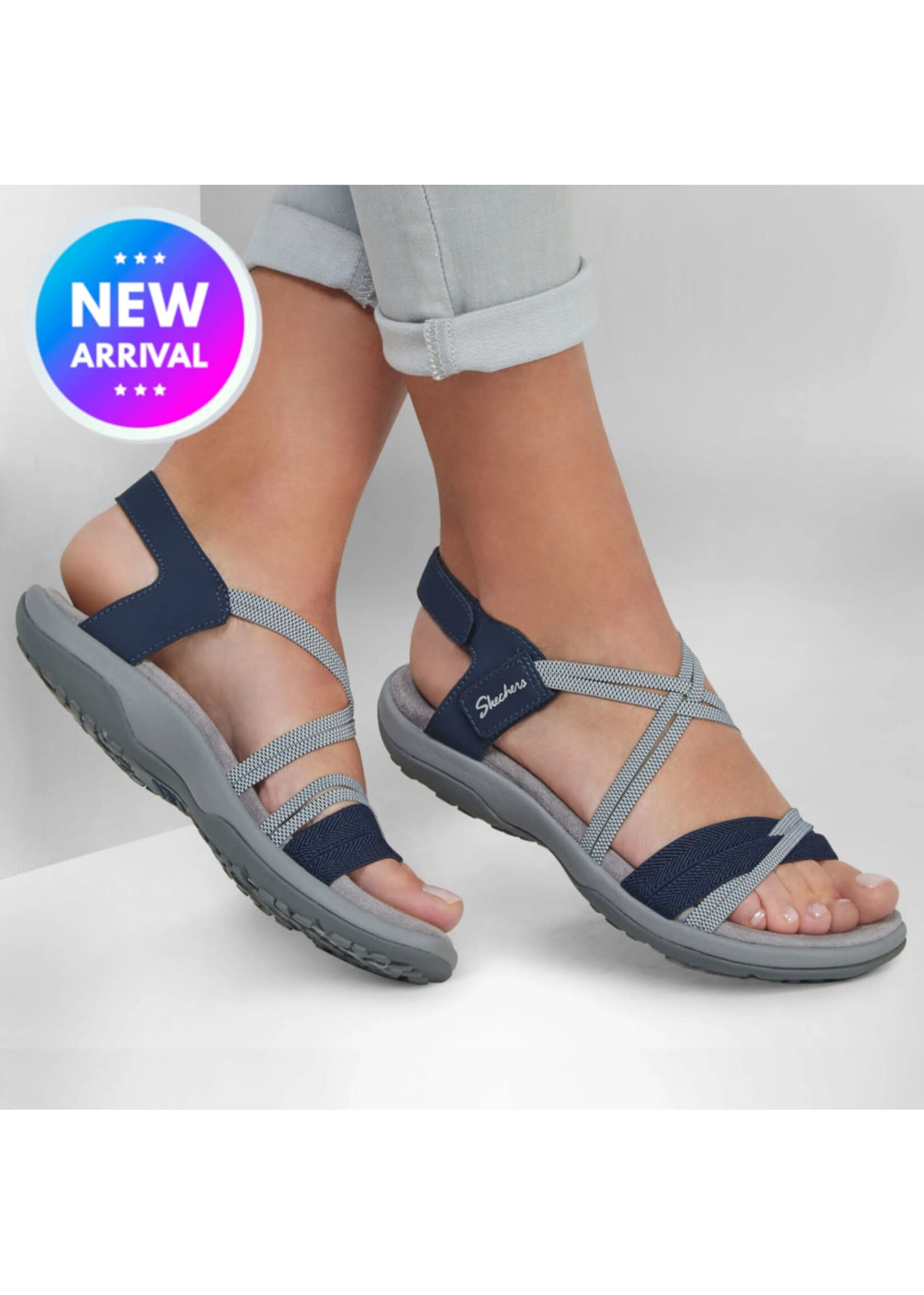 Skechers Women s Stretch Fit Reggae Slim Takes Two 163112 NVY Navy Blue SHOE PLUS Low Prices Express Shipping 100s of Items to Choose From