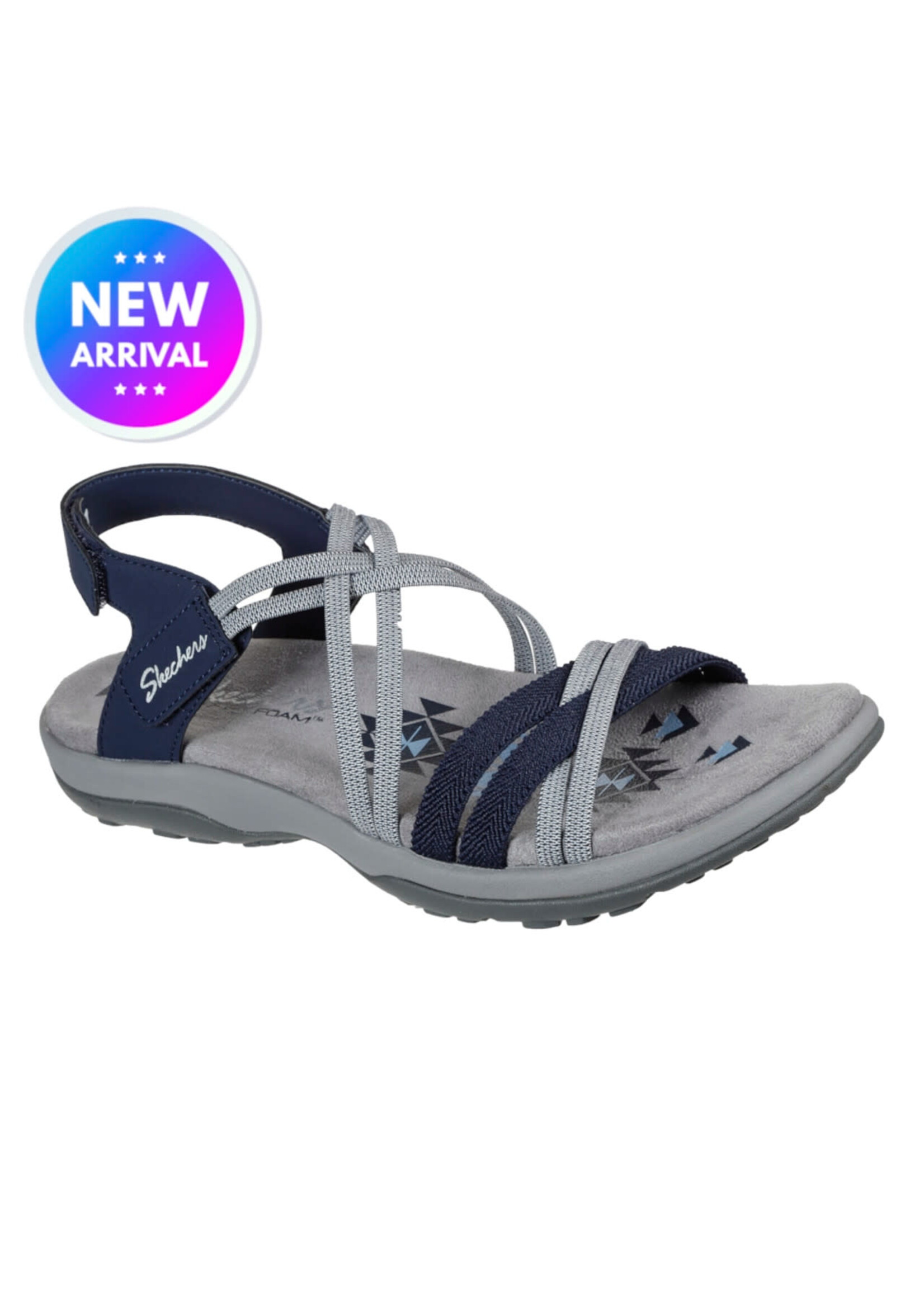 Skechers Women's Stretch Fit Reggae Slim Takes Two 163112/NVY Navy Blue