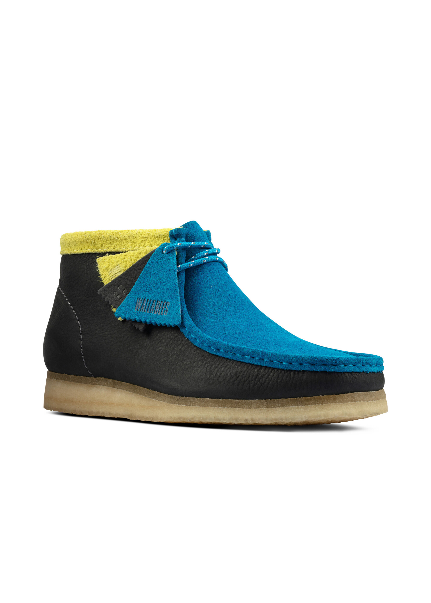 Clarks Wallabee Boot Blue Ink Combi