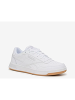 Reebok Womens Court Advance Tennis Running Shoes Lux Comfort White/Cold Grey Gum Bottom