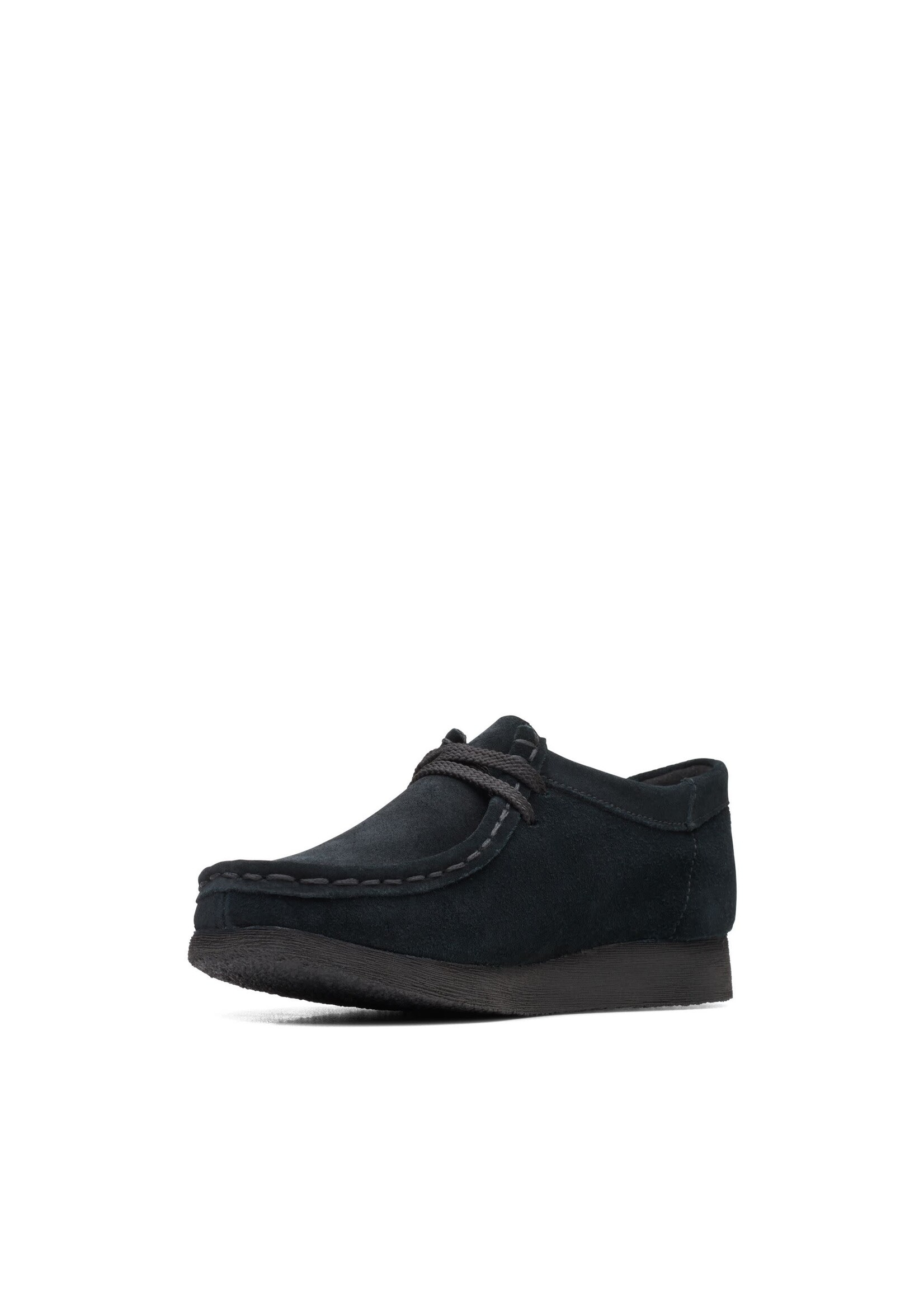 Clarks Older Boys Wallabee O Black Suede 26168038