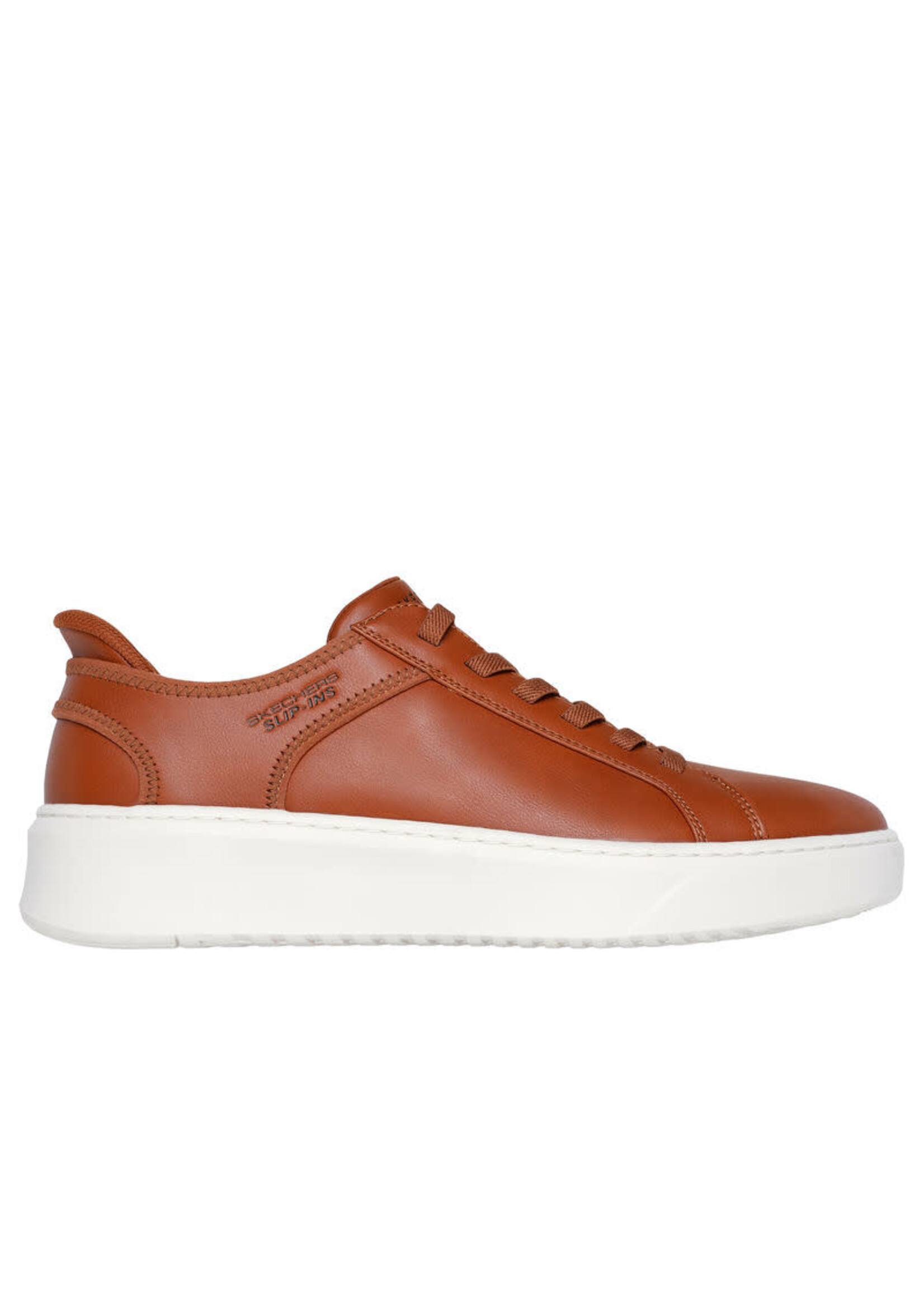 Skechers Men's Memory Foam Hands Free Slip-Ins Court Break -Double Vented 183177/COG Cognac Brown