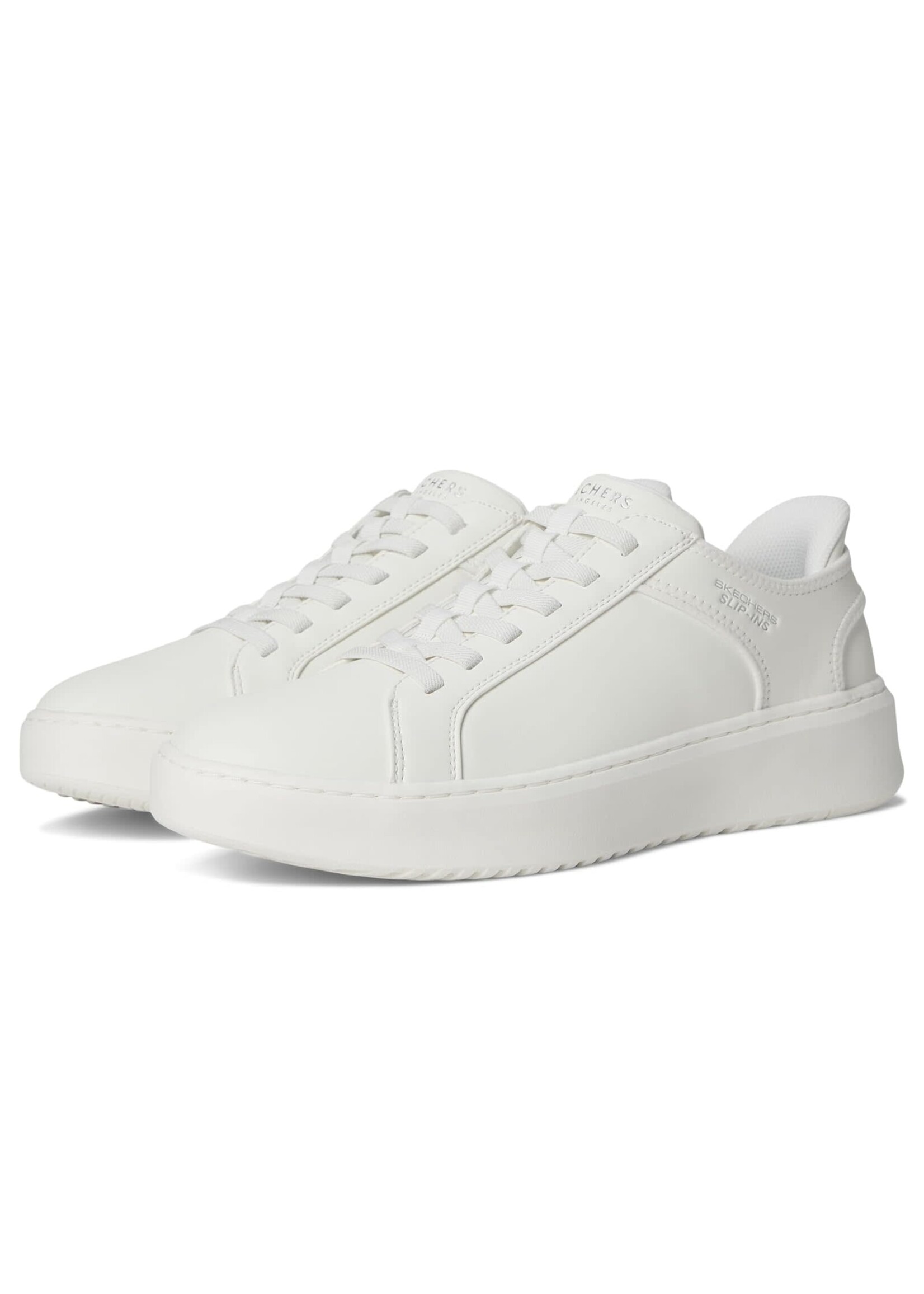 Skechers Men's Memory Foam Hands Free Slip-Ins Court Break -Double Vented 183177/WHT White