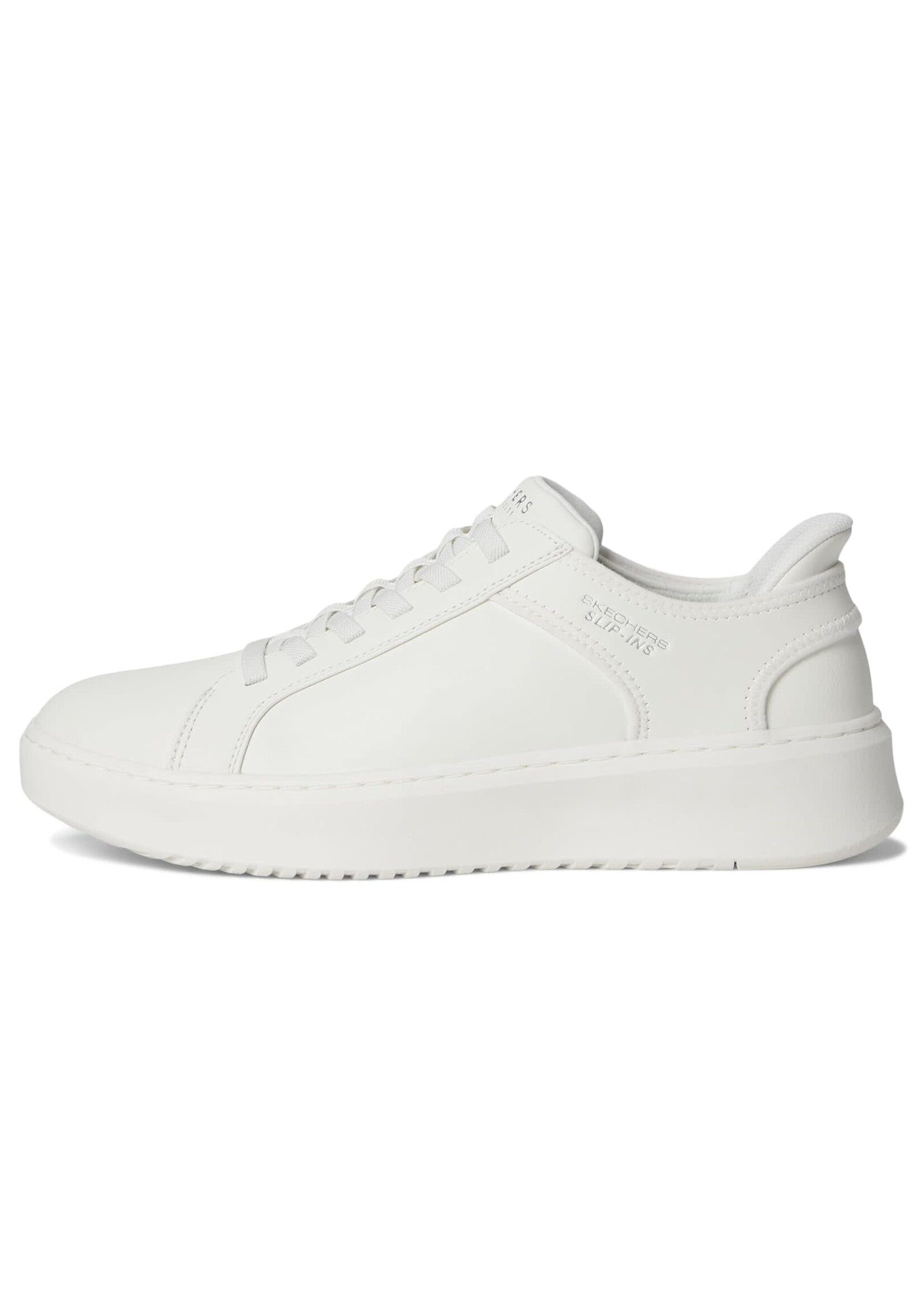 Skechers Men's Memory Foam Hands Free Slip-Ins Court Break -Double Vented 183177/WHT White