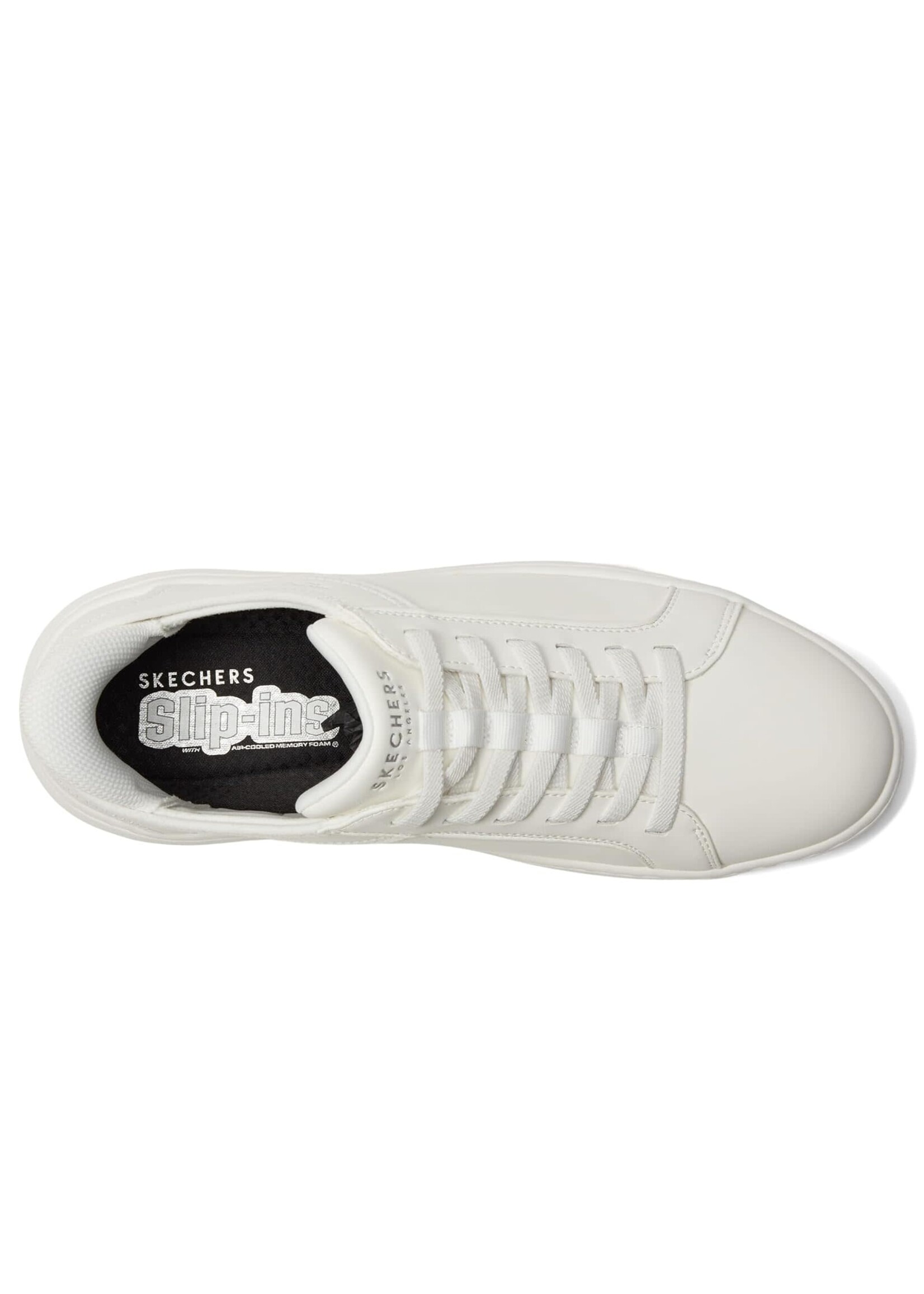 Skechers Men's Memory Foam Hands Free Slip-Ins Court Break -Double Vented 183177/WHT White
