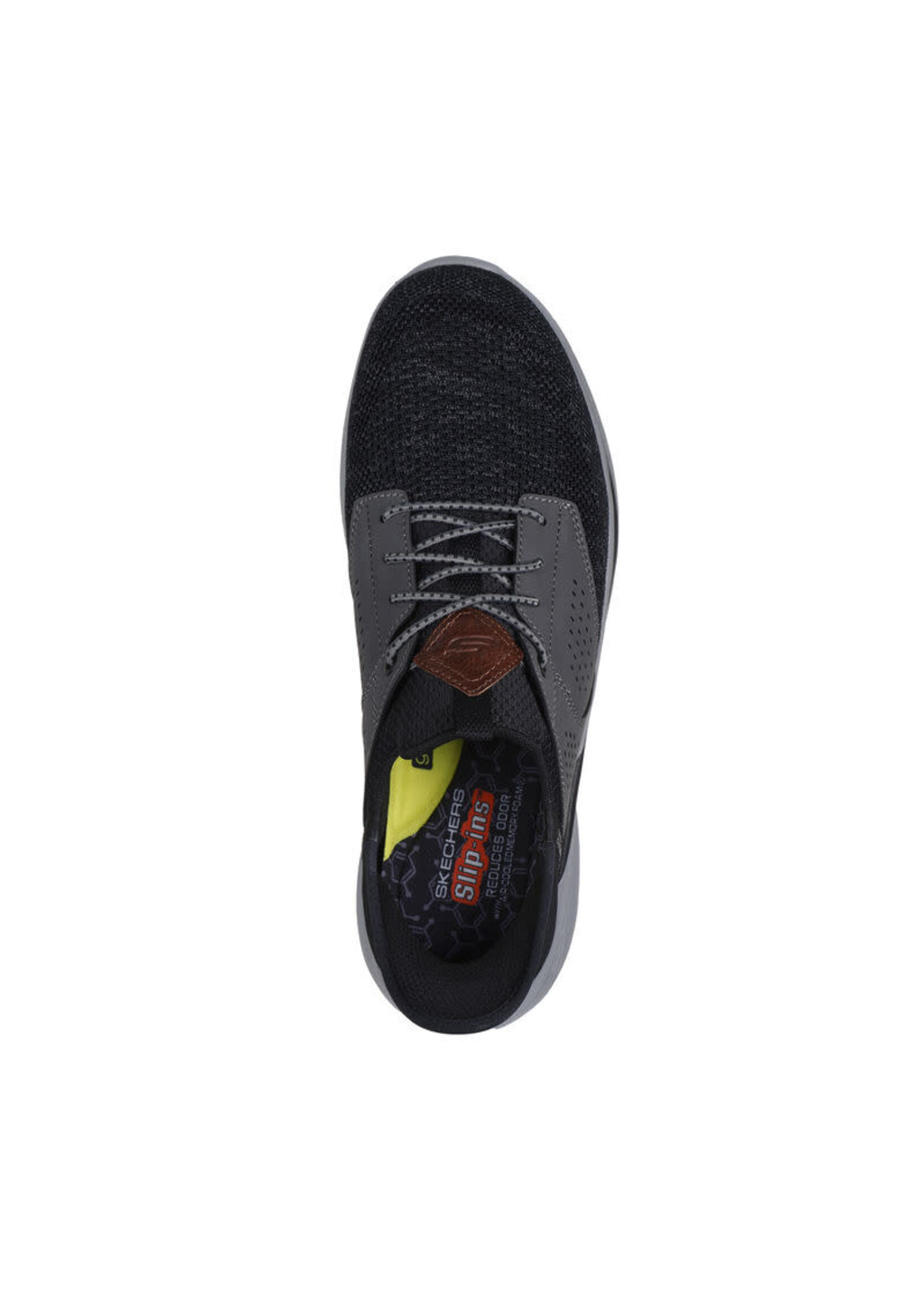 Skechers Men's Memory Foam Hands Free Slip-Ins Slade -Caster 210889/BKGY Black/Gray