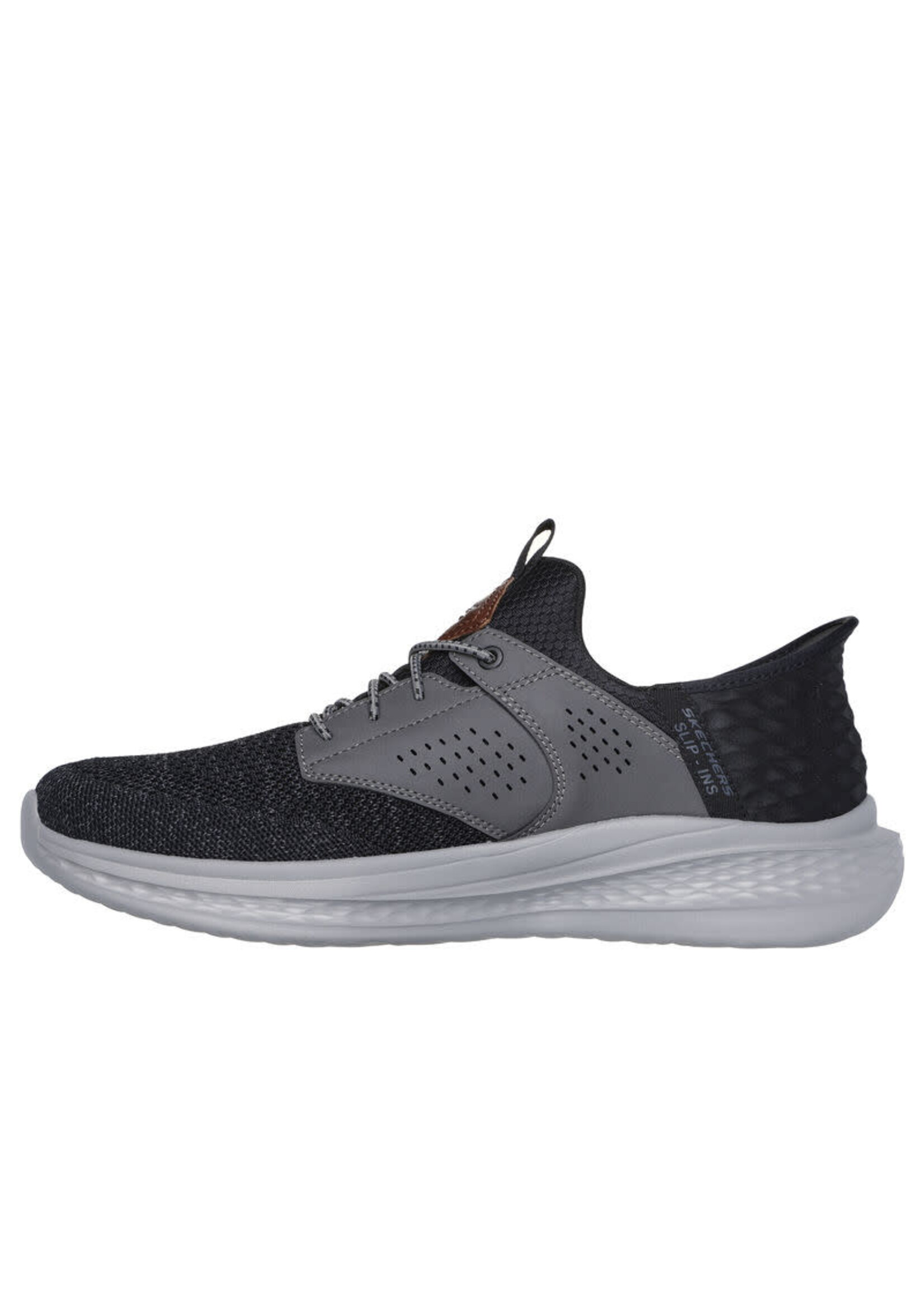 Skechers Men's Memory Foam Hands Free Slip-Ins Slade -Caster 210889/BKGY Black/Gray