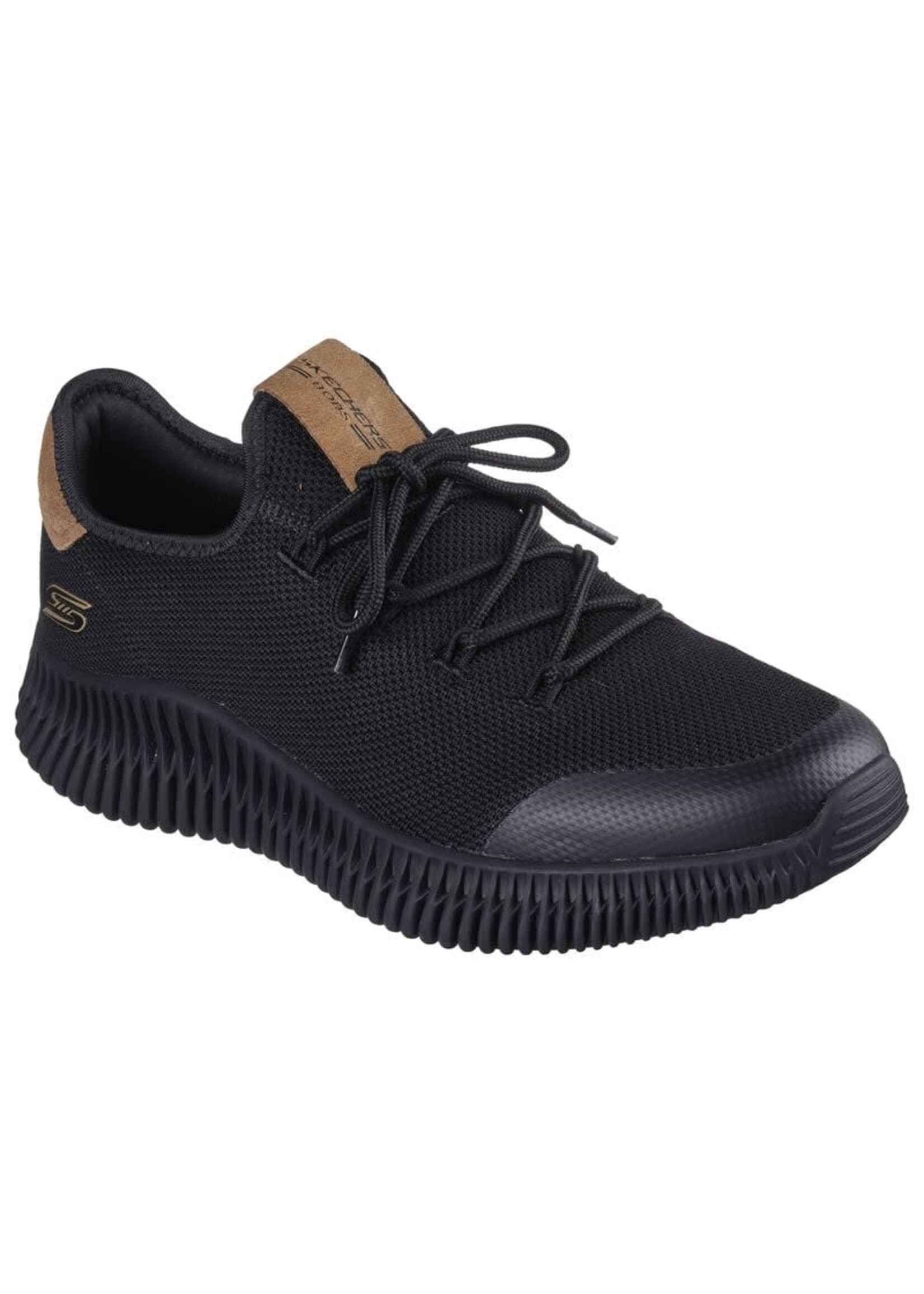 Skechers Men s Memory Foam Bobs Geo City Dapper 118173 BBK Black