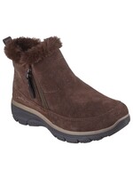 Skechers Womens Relaxed Fit: Easy Going - Cool Zip Memory Foam 167862/CHOC Chocolate Brown