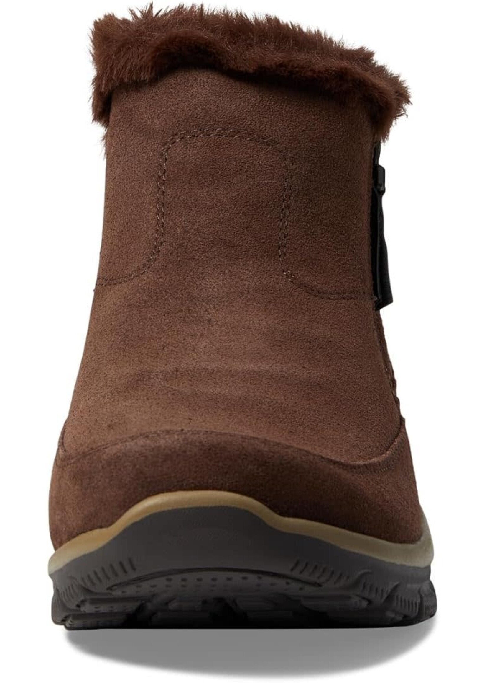Skechers Womens Relaxed Fit: Easy Going - Cool Zip Memory Foam 167862/CHOC Chocolate Brown
