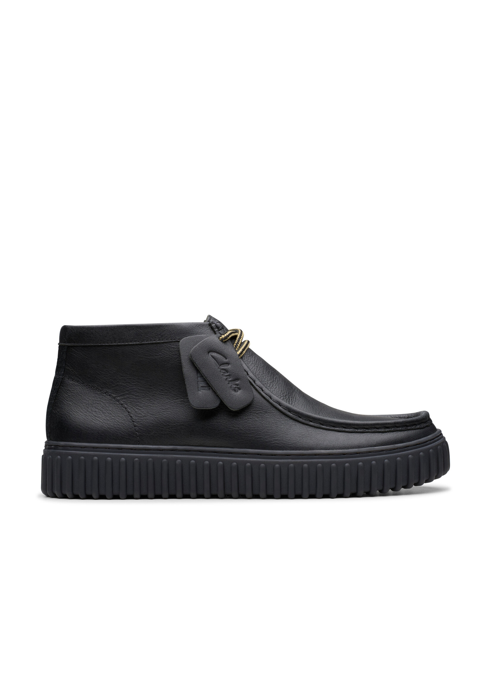 Clarks Torhill Hi Black Leather