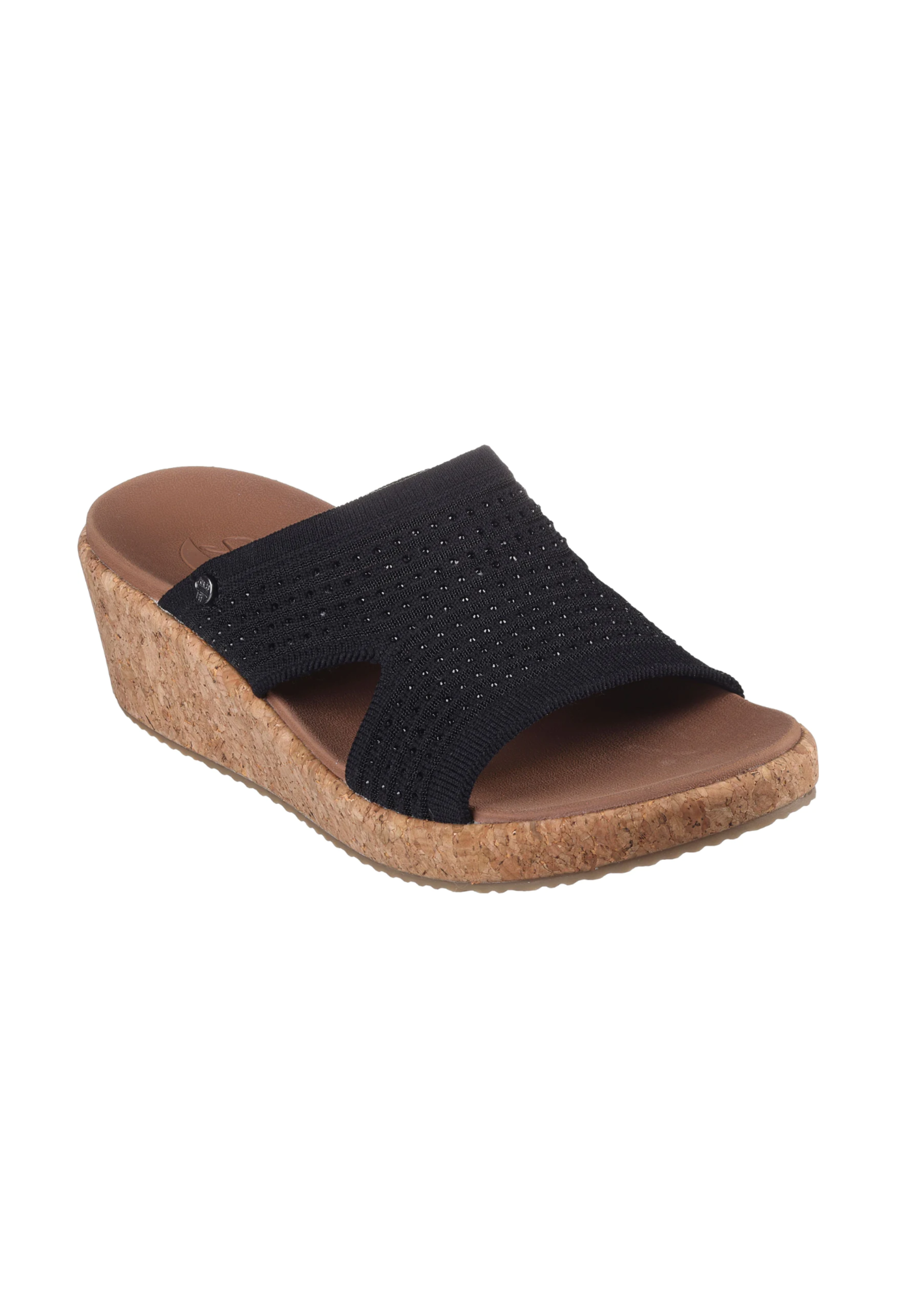 Skechers Womens Arch Fit Wedge Beverlee Sweet Lacey 119546/BLK Black