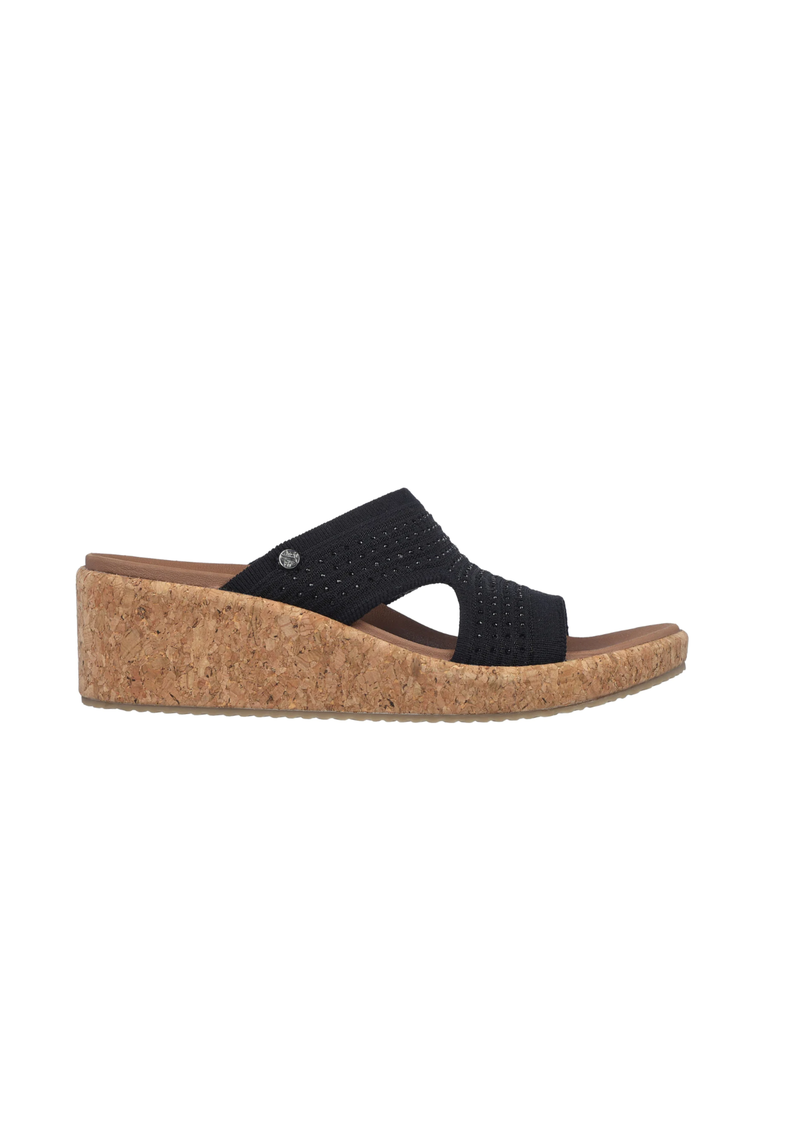 Skechers Womens Arch Fit Wedge Beverlee Sweet Lacey 119546/BLK Black