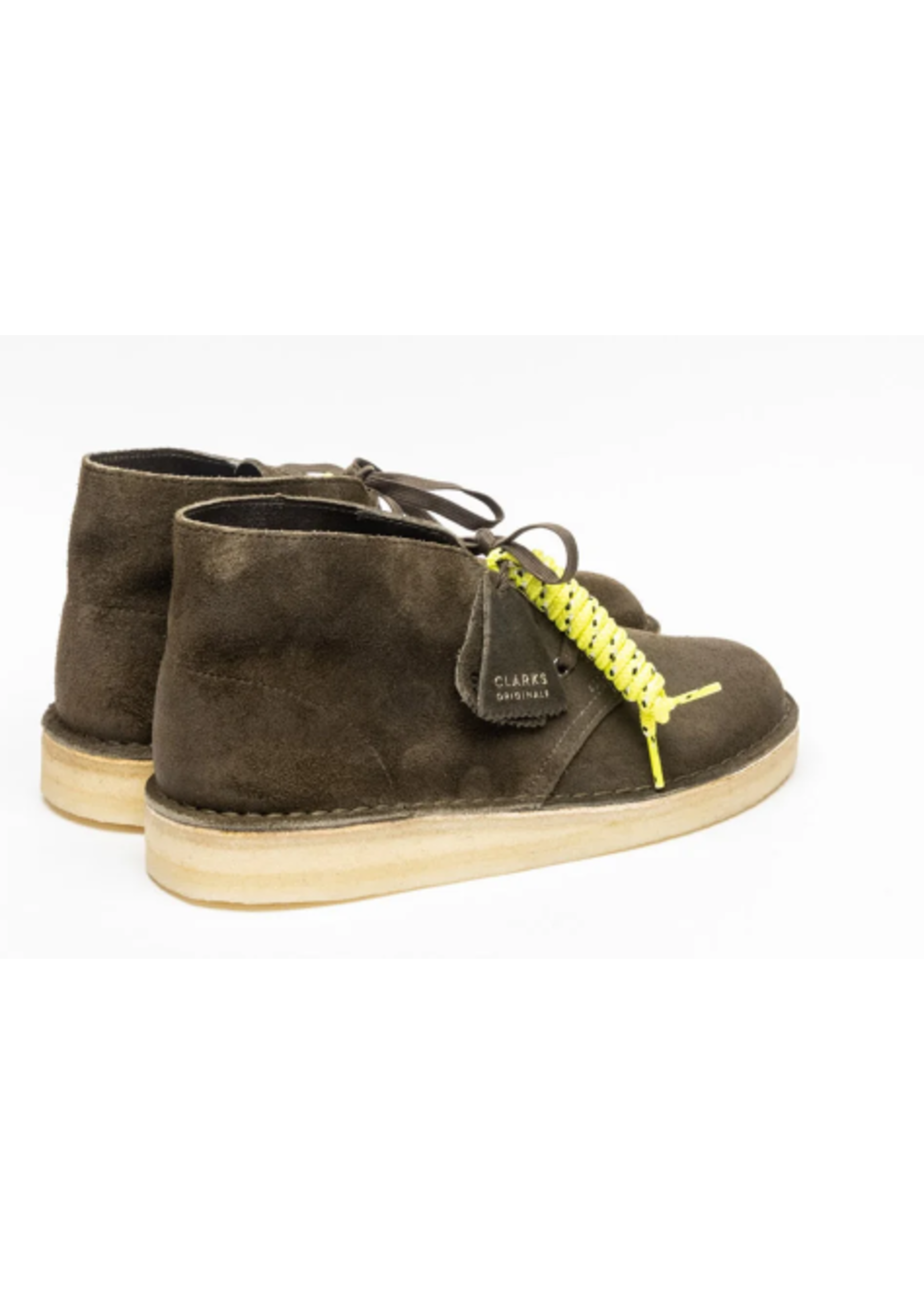 Clarks Desert Coal Olive Green Suede