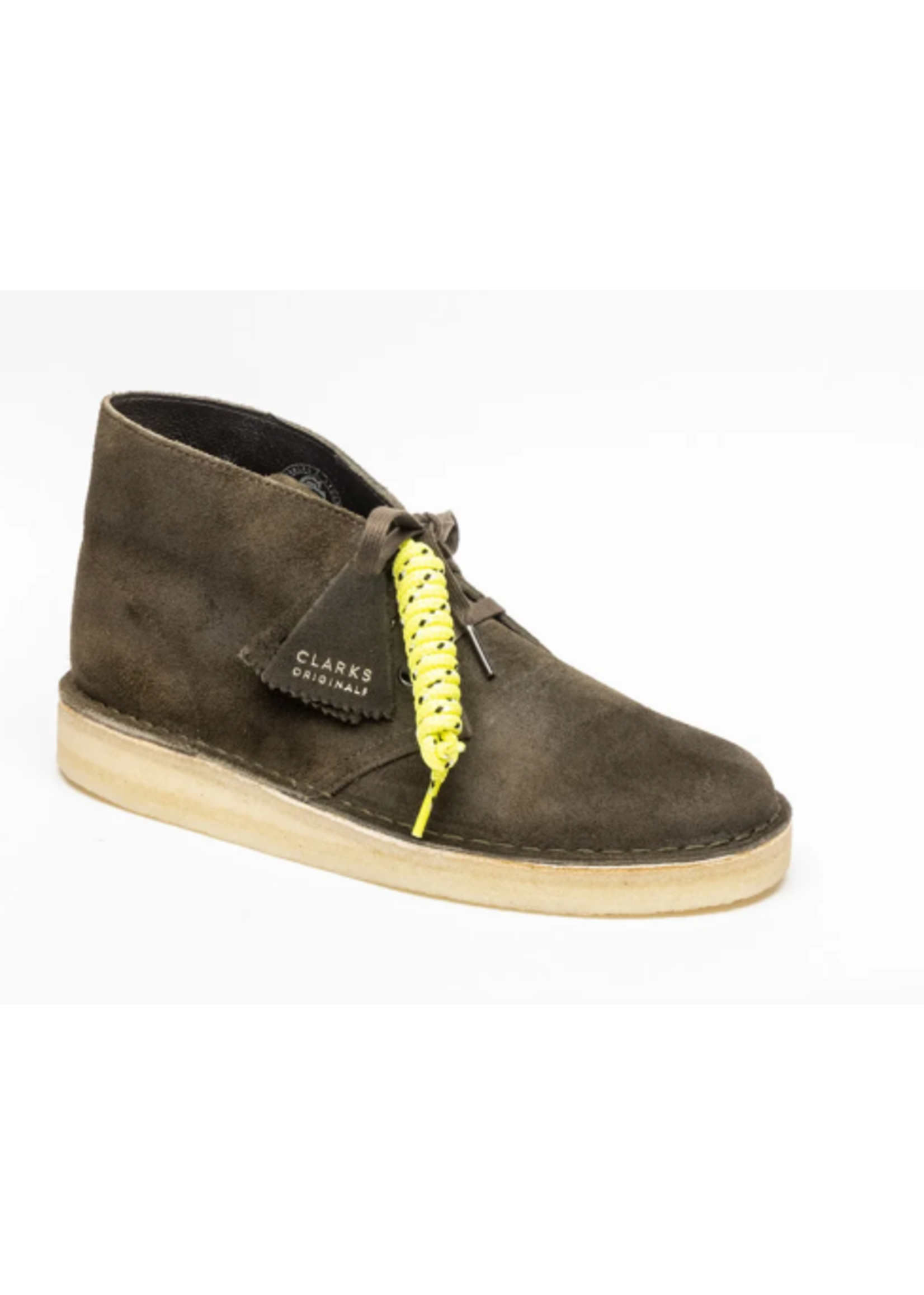 Clarks Desert Coal Olive Green Suede