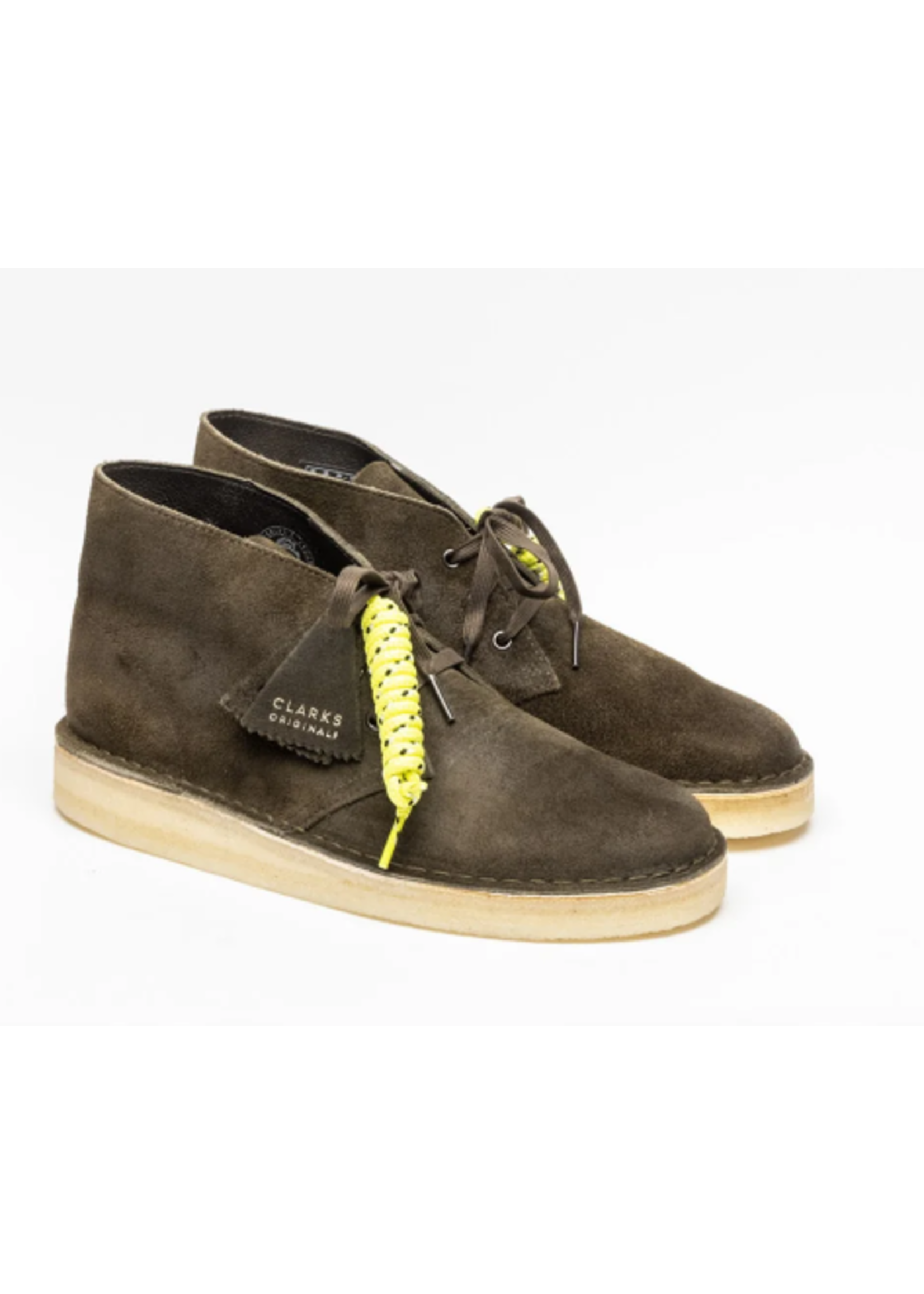Clarks Desert Coal Olive Green Suede