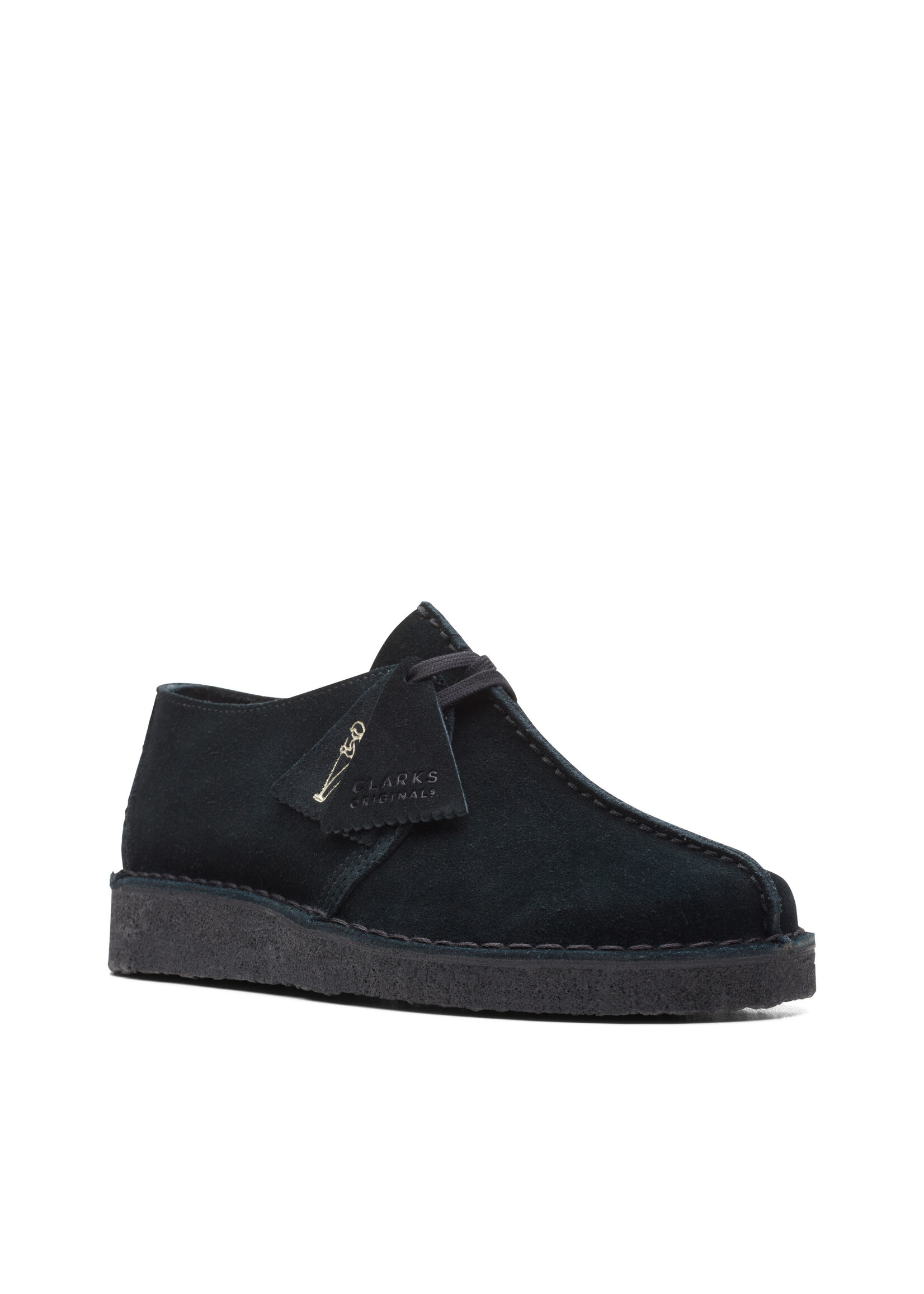 Clarks Women's Desert Trek Black Suede 26165566