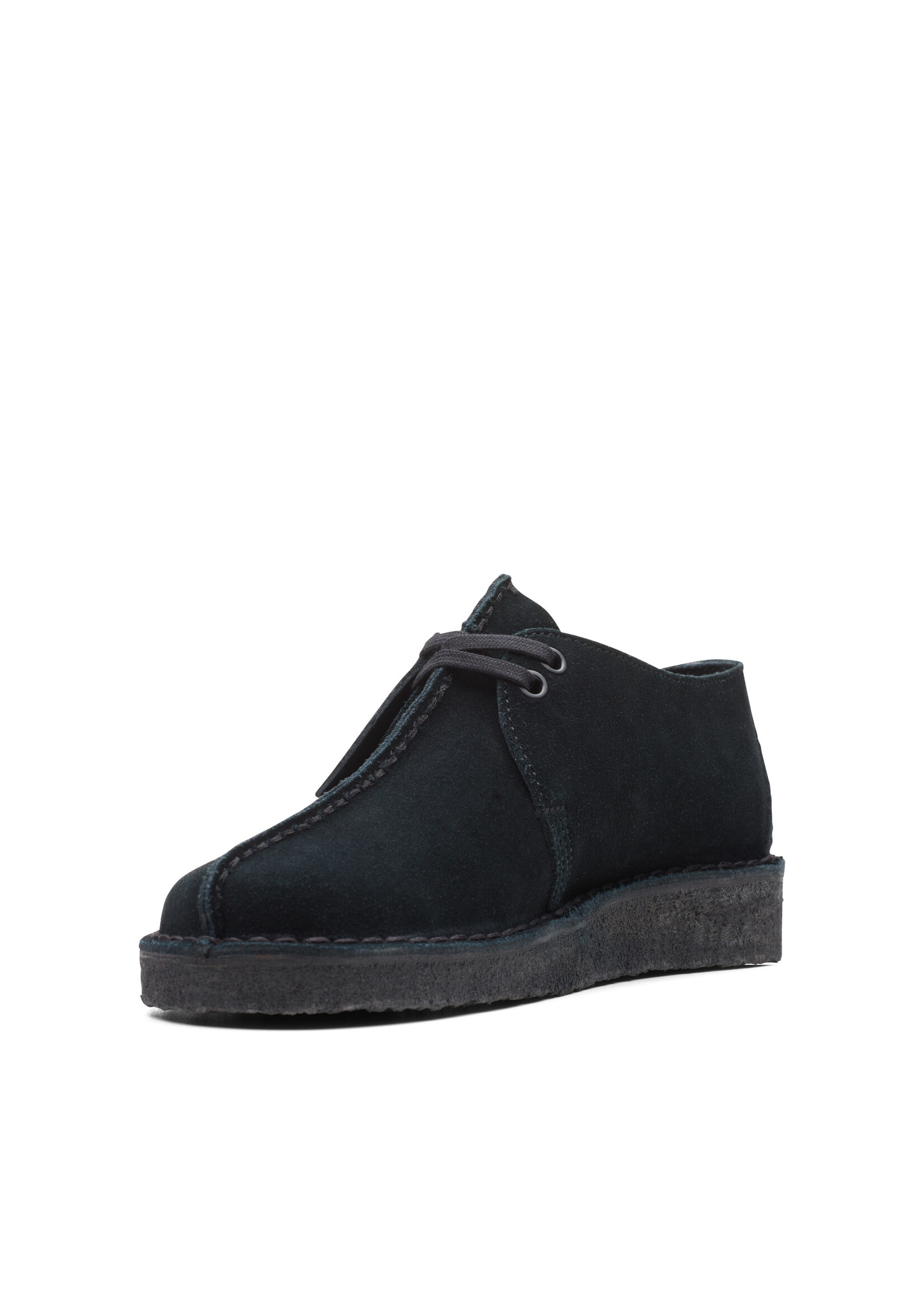 Clarks Women's Desert Trek Black Suede 26165566