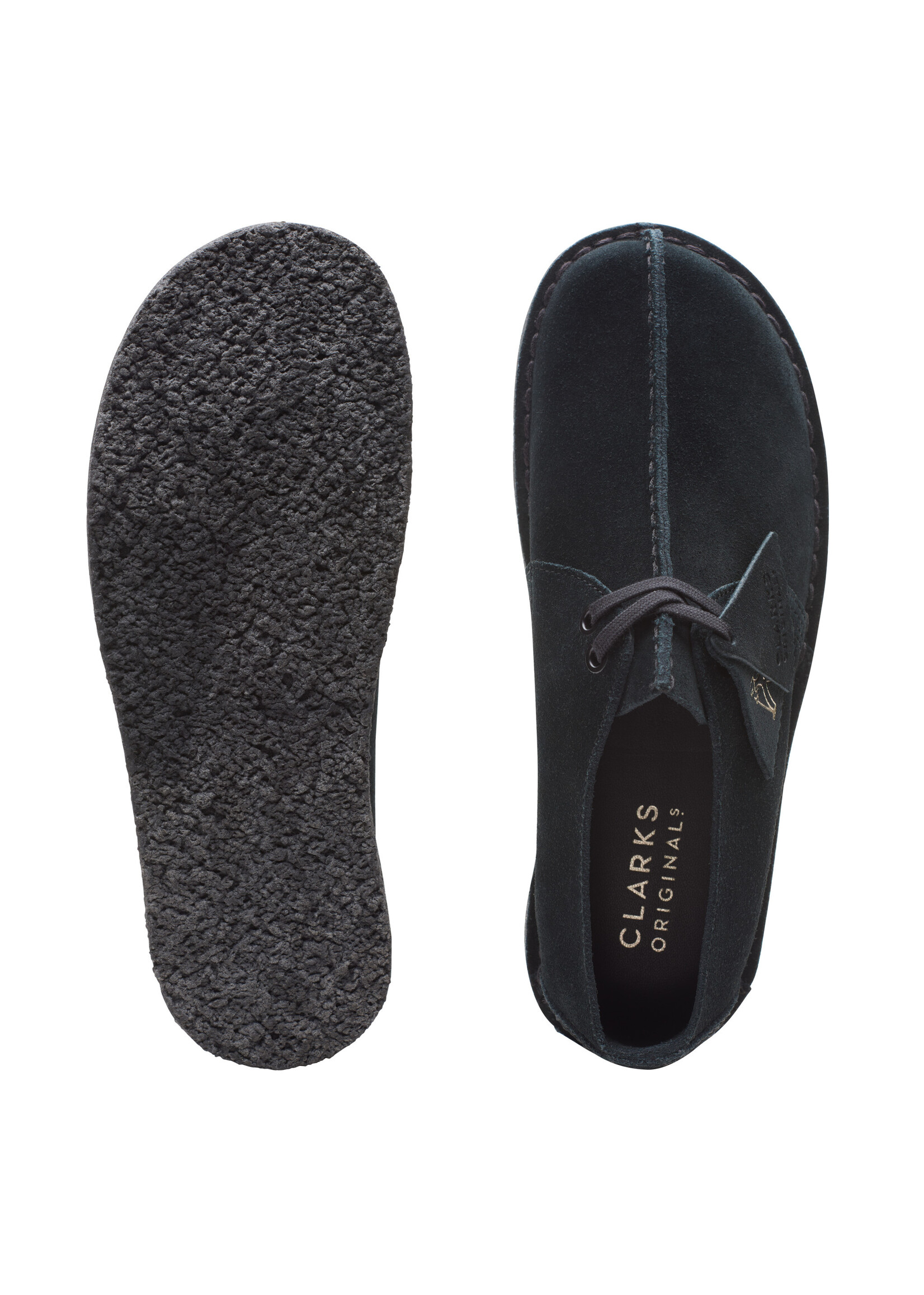 Clarks Women's Desert Trek Black Suede 26165566