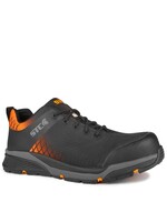 STC FOOTWEAR Mens Trainer, Black & Orange –  STC Athletic Metal Free Lightweight Work Shoes S29029 -11