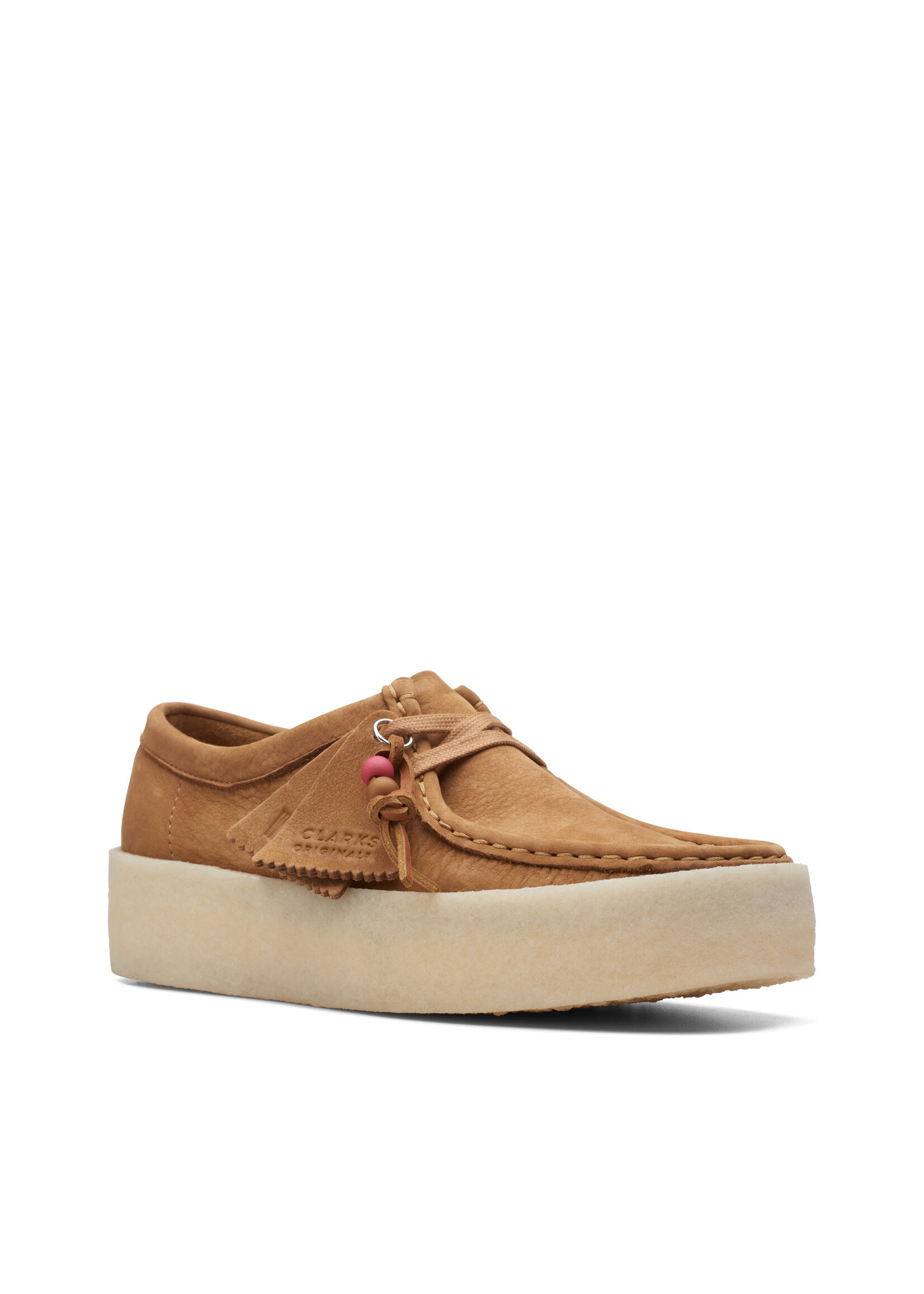 Clarks Womens Wallabee Cup Tan Nunuck 26168640