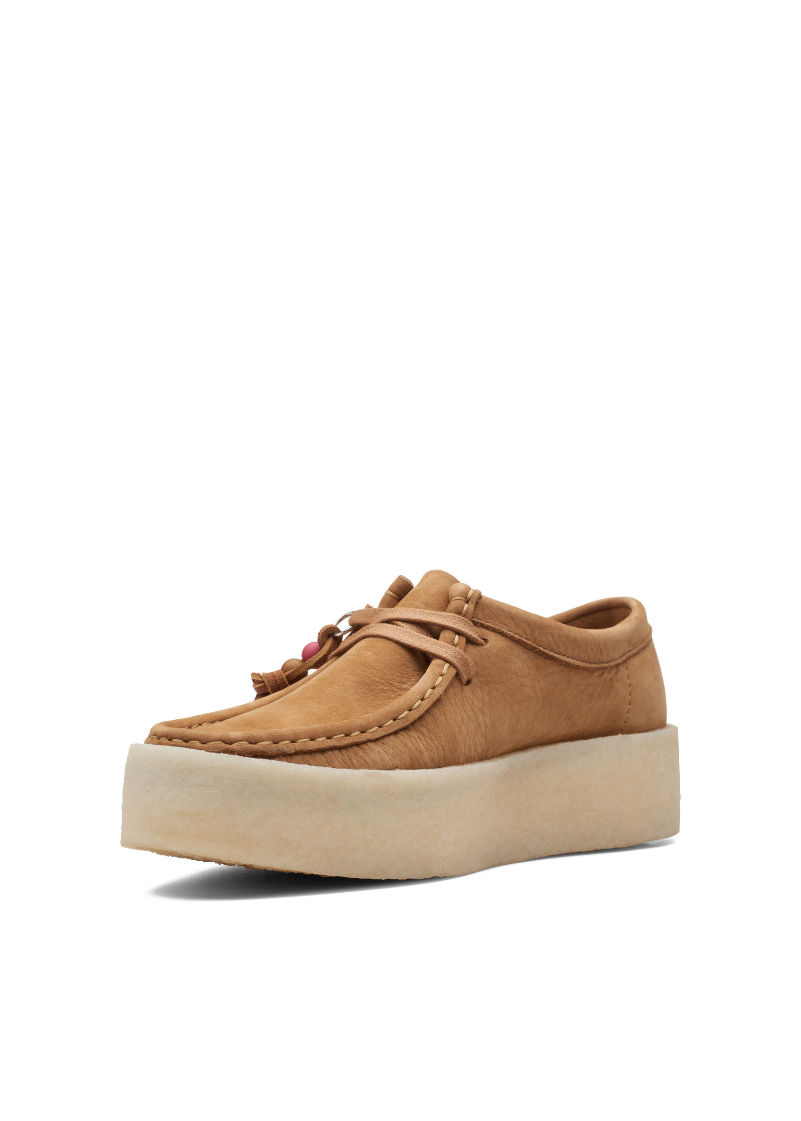 Clarks Womens Wallabee Cup Tan Nunuck 26168640
