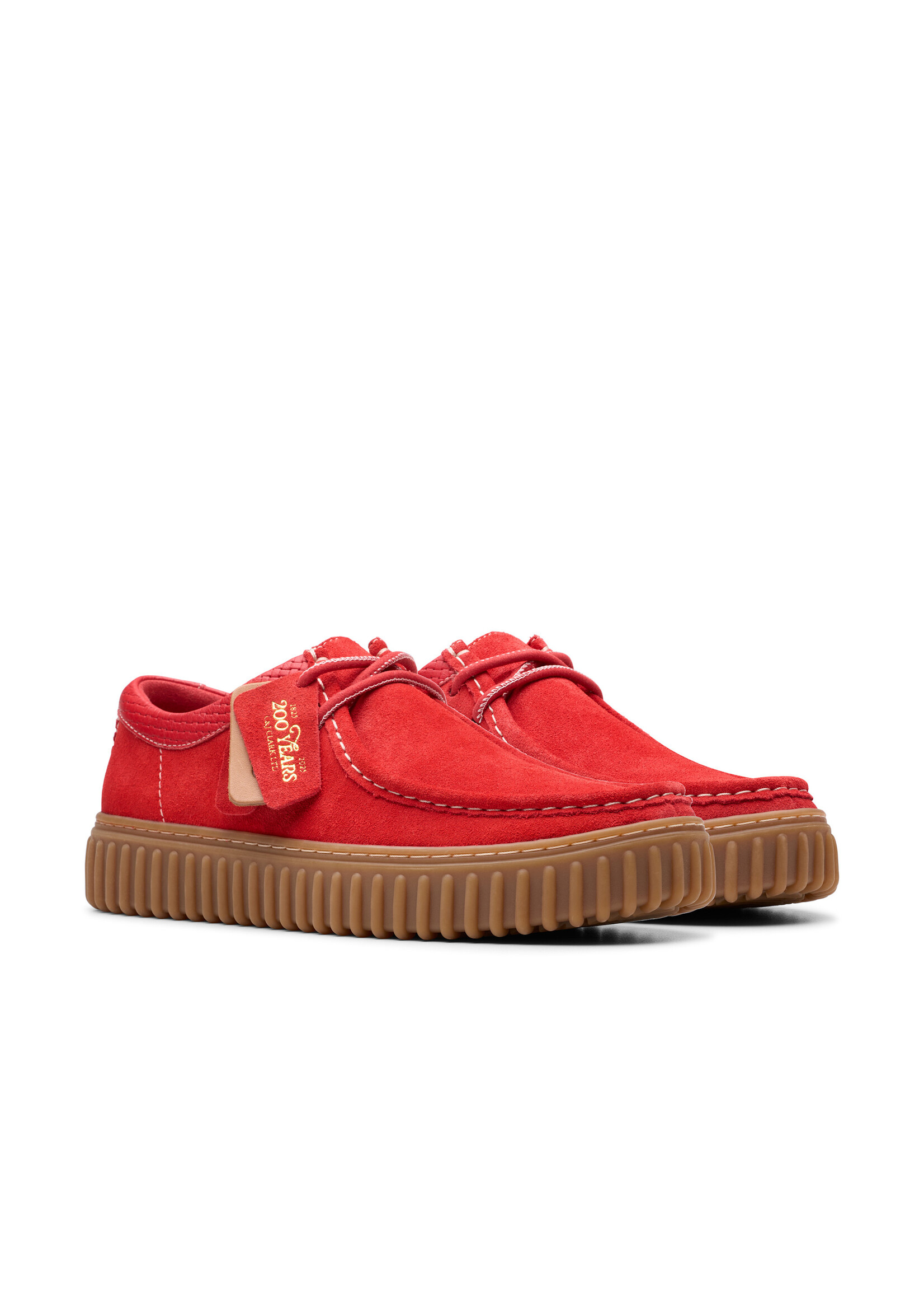 Clarks Men's Torhill Lo  Red Suede 26180908