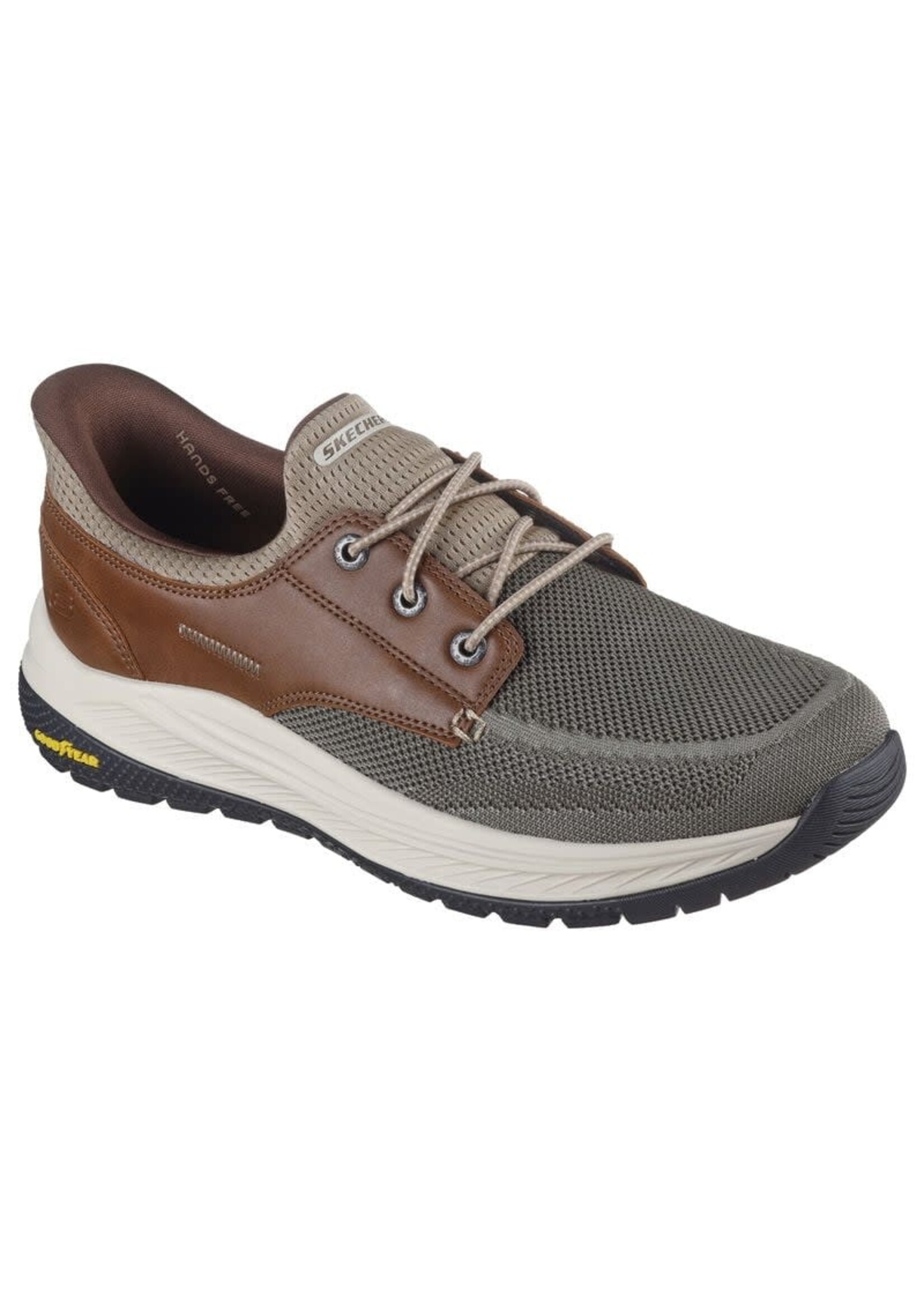 Skechers Mens Slip-ins Relaxed Fit: Meroe - Alden 205467/TPBR Taupe/Brown
