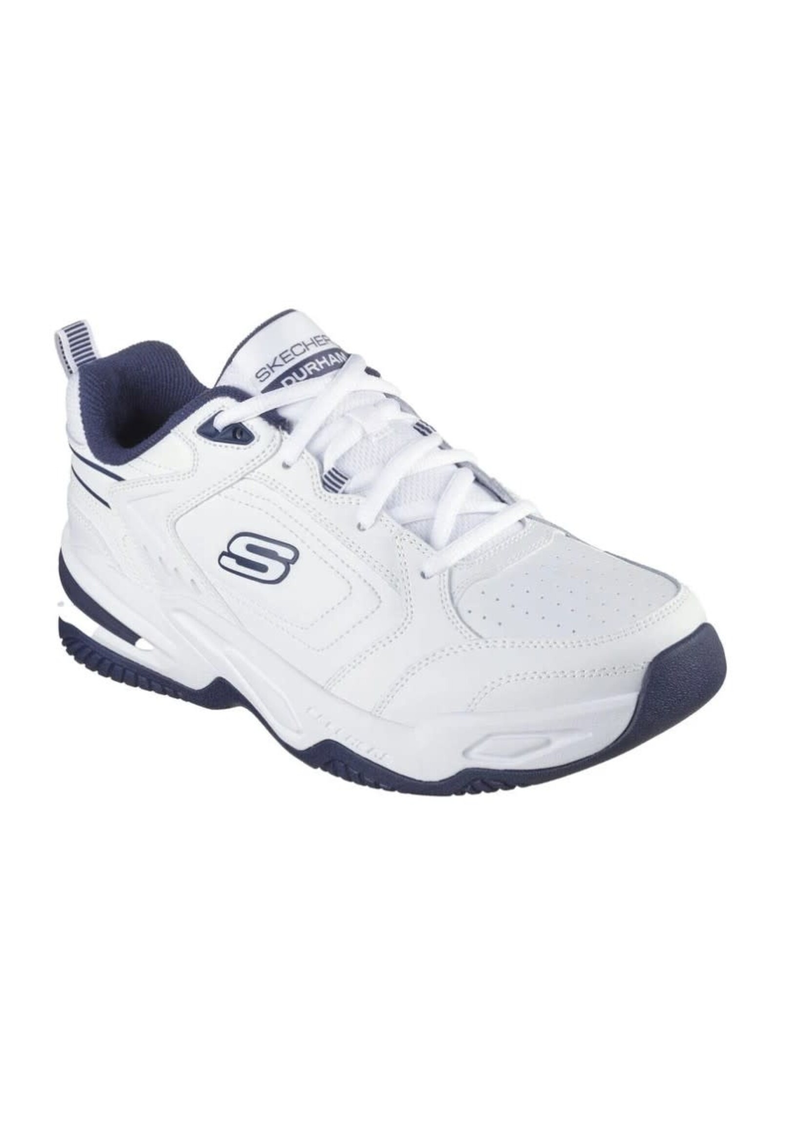 Skechers Men's Relaxed Fit: Durham - Delck 232730 WNV  WHITE/NAVY