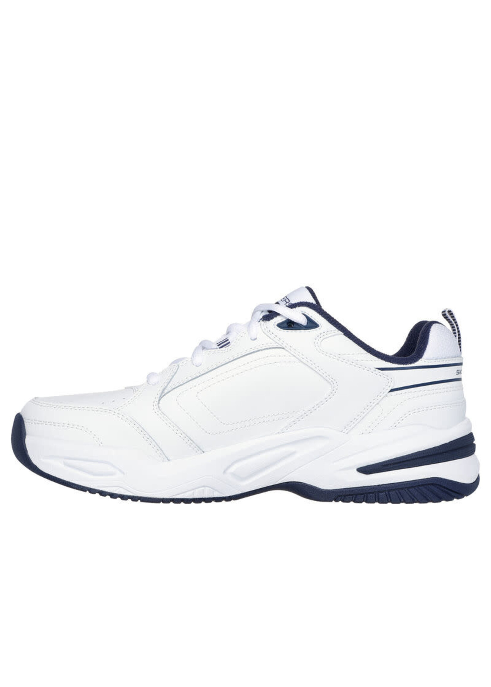 Skechers Men's Relaxed Fit: Durham - Delck 232730 WNV  WHITE/NAVY