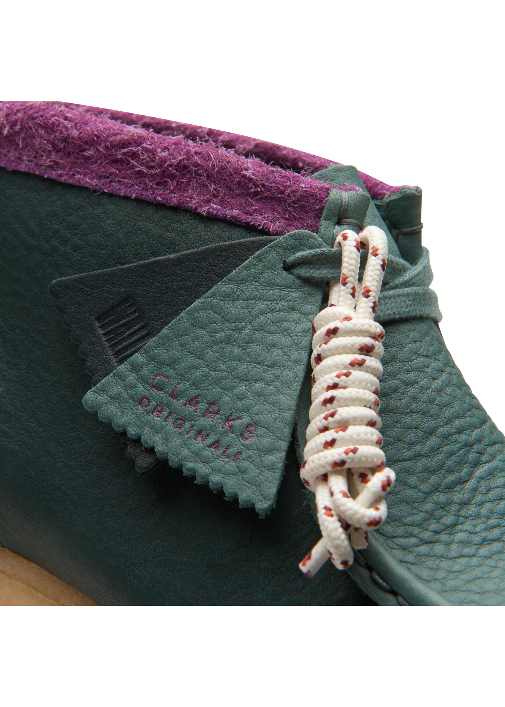 Clarks Mens Originals Icon  Wallabee Boot Green Combi 26168831