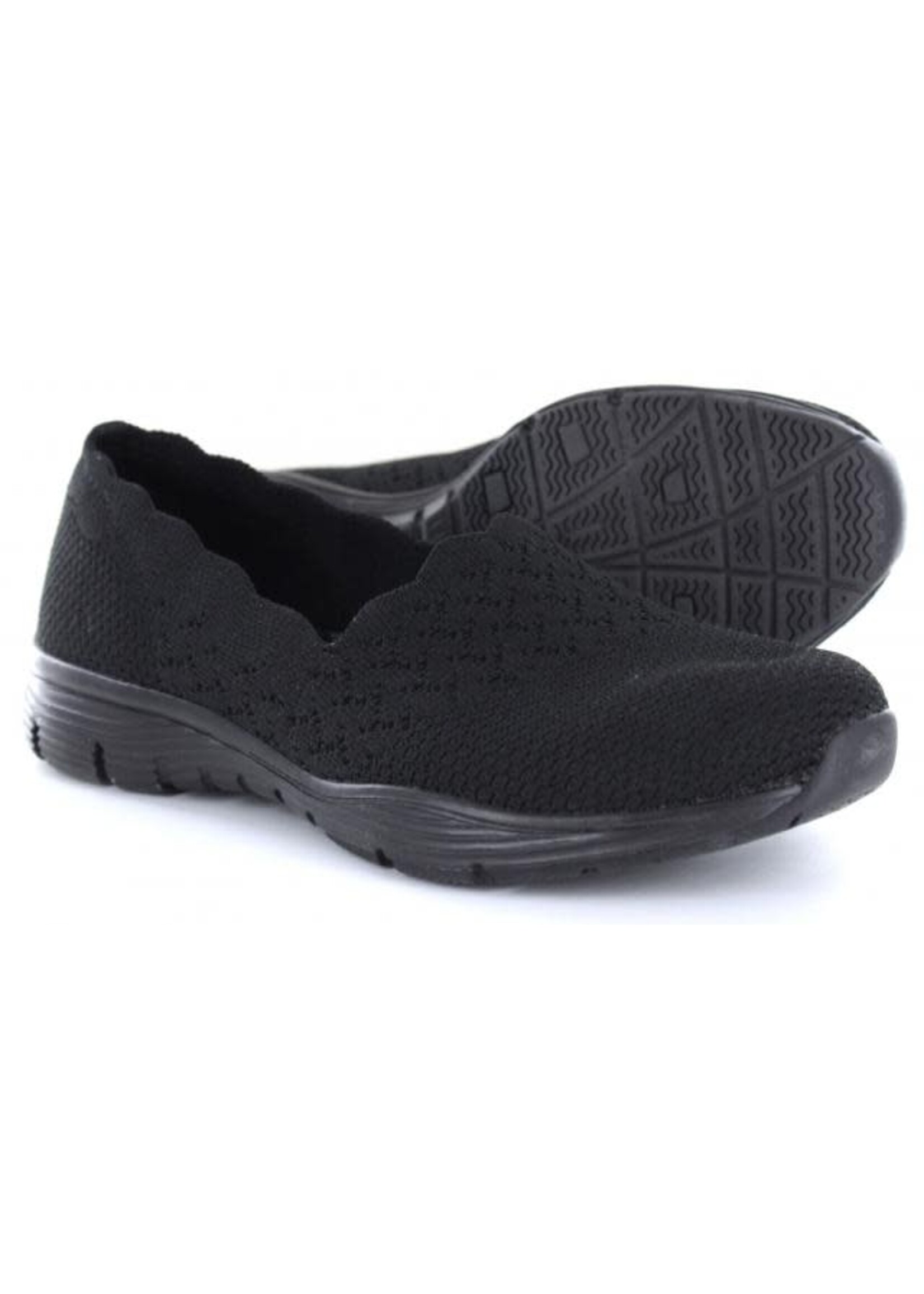 Skechers Women's Air Cooled Memory foam Seager Stat Black 49481/BBK