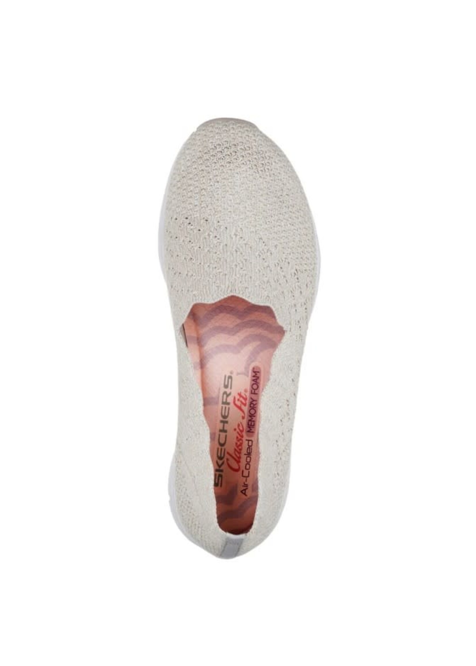 Skechers Women's Air Cooled Memory foam Seager Stat Black 49481 Taupe Beige
