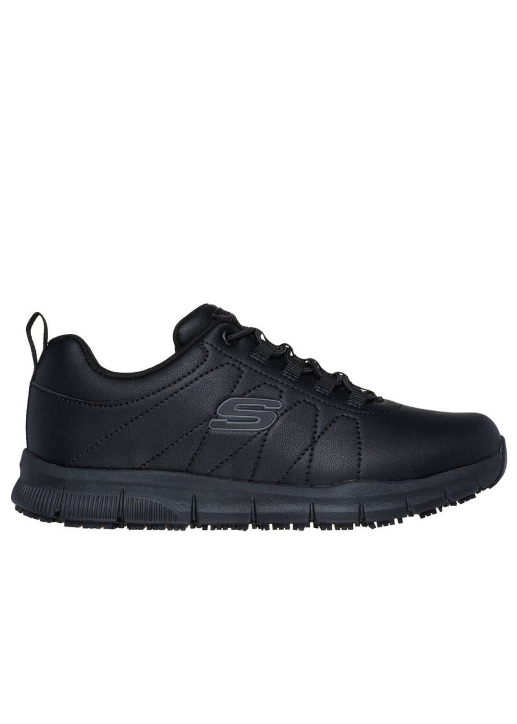 Skechers Women's Slip Resistant Nampa-Beja Food Service Shoe Style 108214 BLK , Black