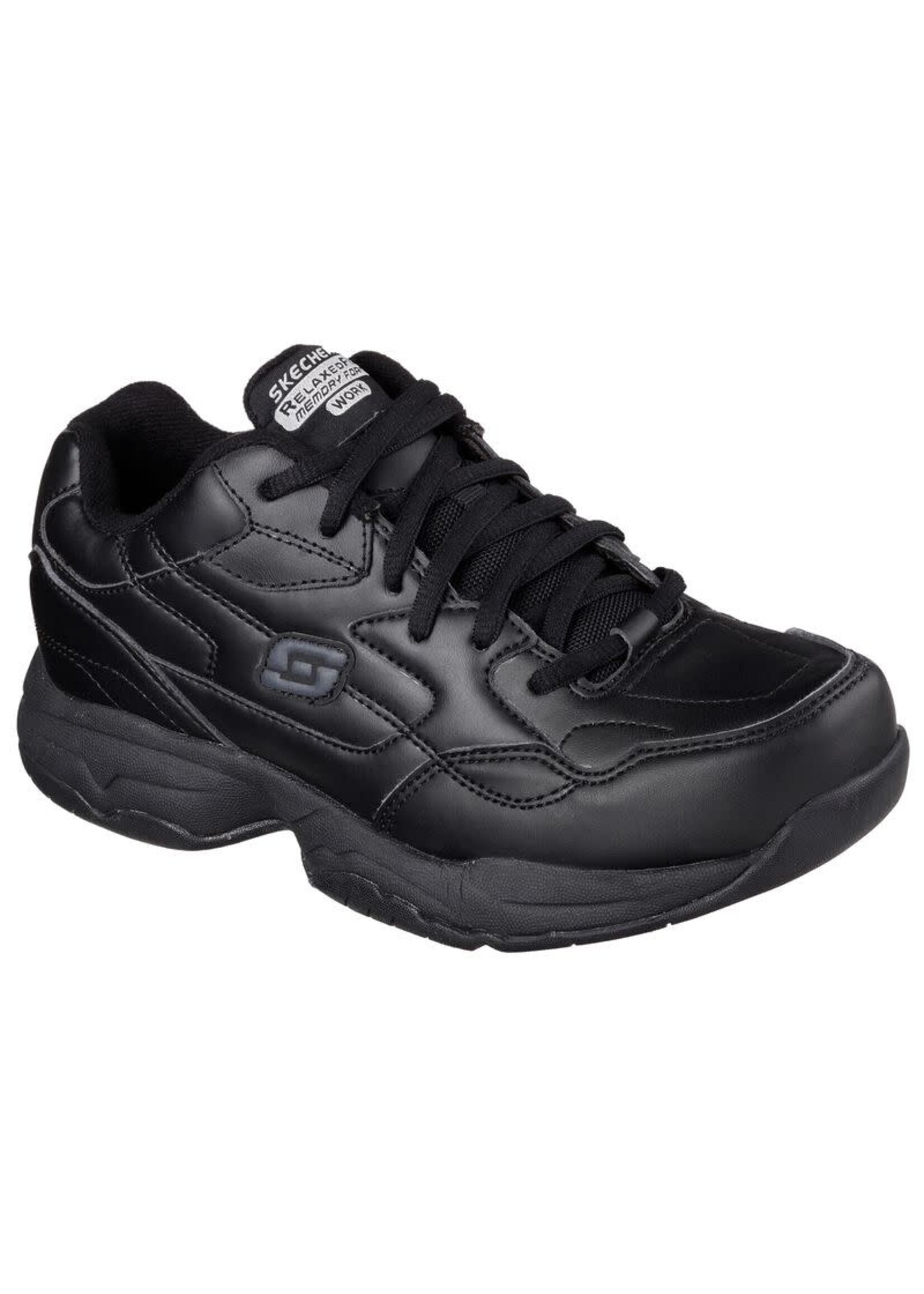 Skechers Women's Work Relaxed Fit: Felton - Albie Sr Slip Resistant shoes, Black