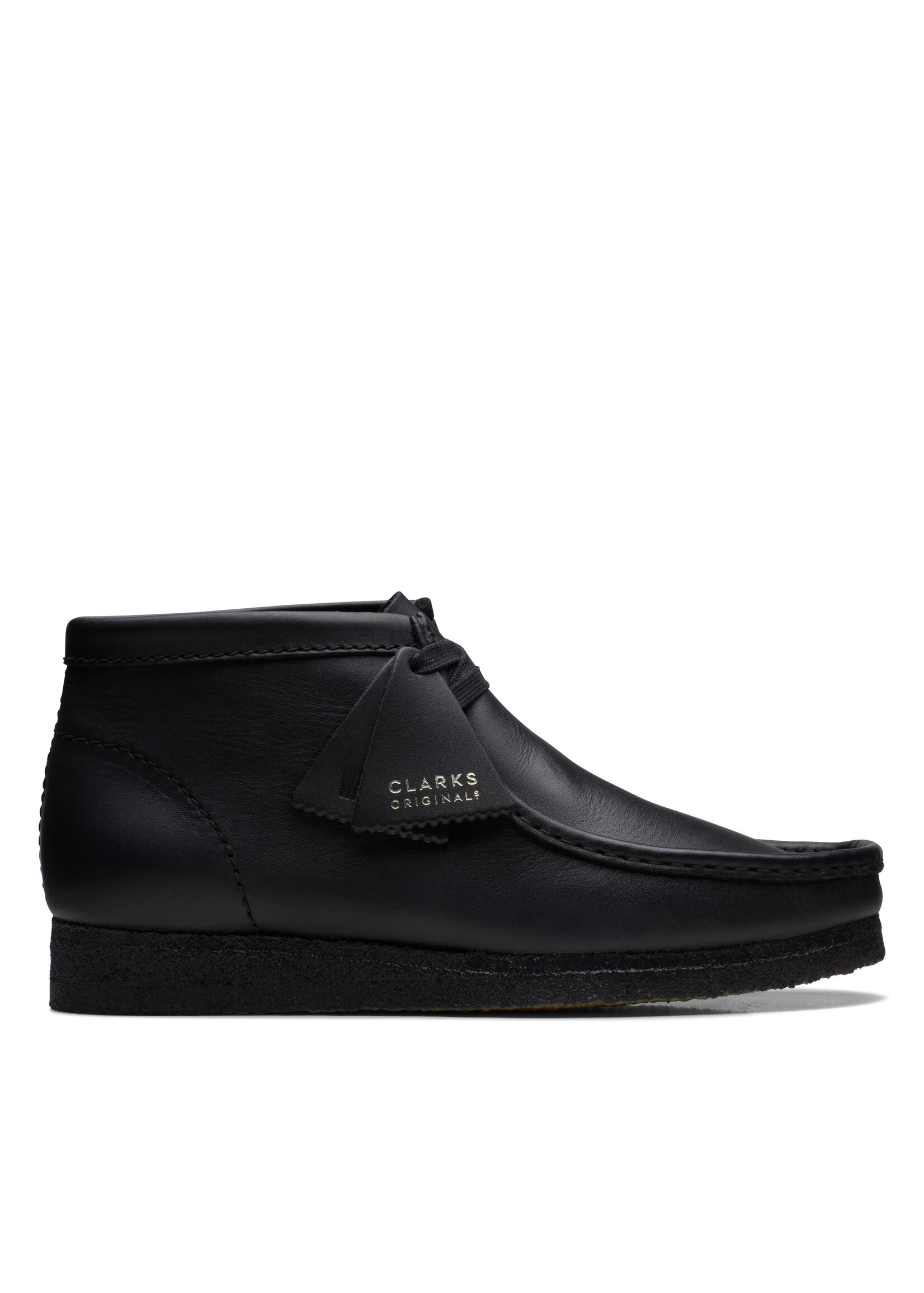 Clarks Men's Originals Wallabee Boot Black Leather  | 26155512