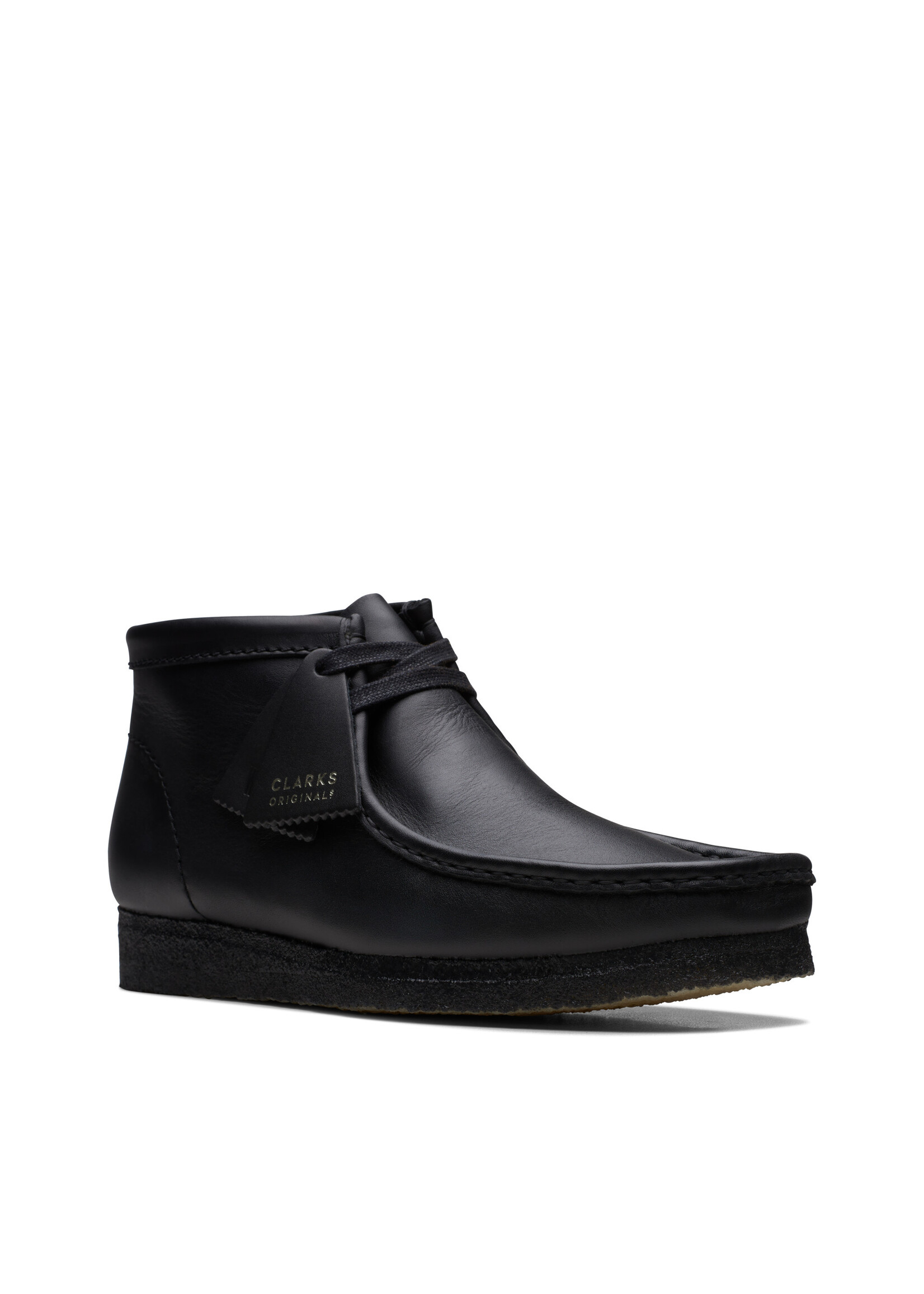 Clarks Men's Originals Wallabee Boot Black Leather  | 26155512