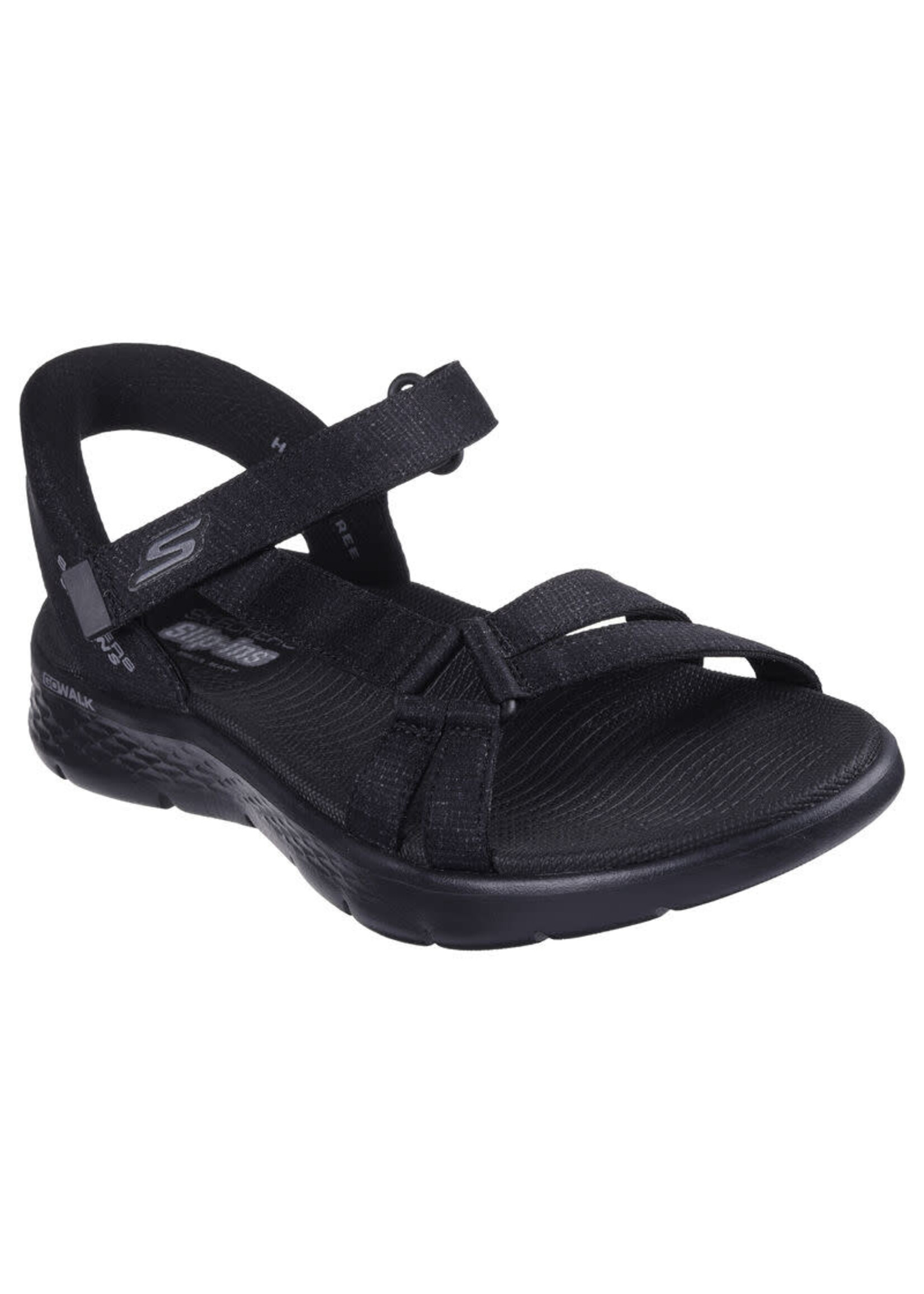 Skechers Womens Slip-ins: GO WALK Flex Sandal - Illuminate 141481 BBK Black