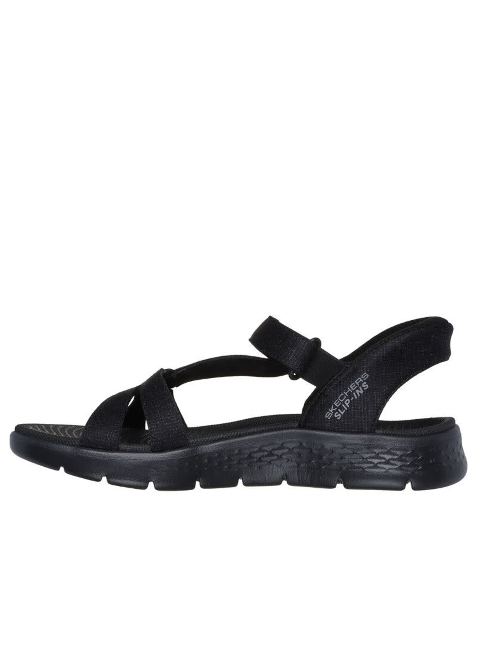 Skechers Womens Slip-ins: GO WALK Flex Sandal - Illuminate 141481 BBK Black