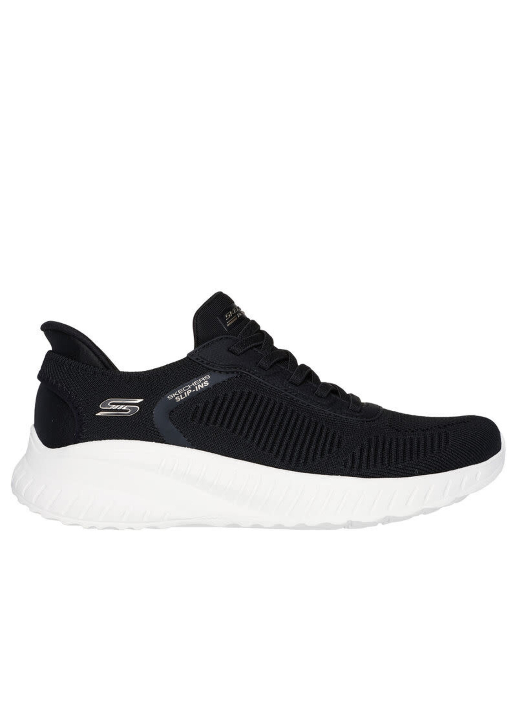 Skechers Women's Slip-ins: BOBS Sport Squad Chaos 117497 BLK Black / White