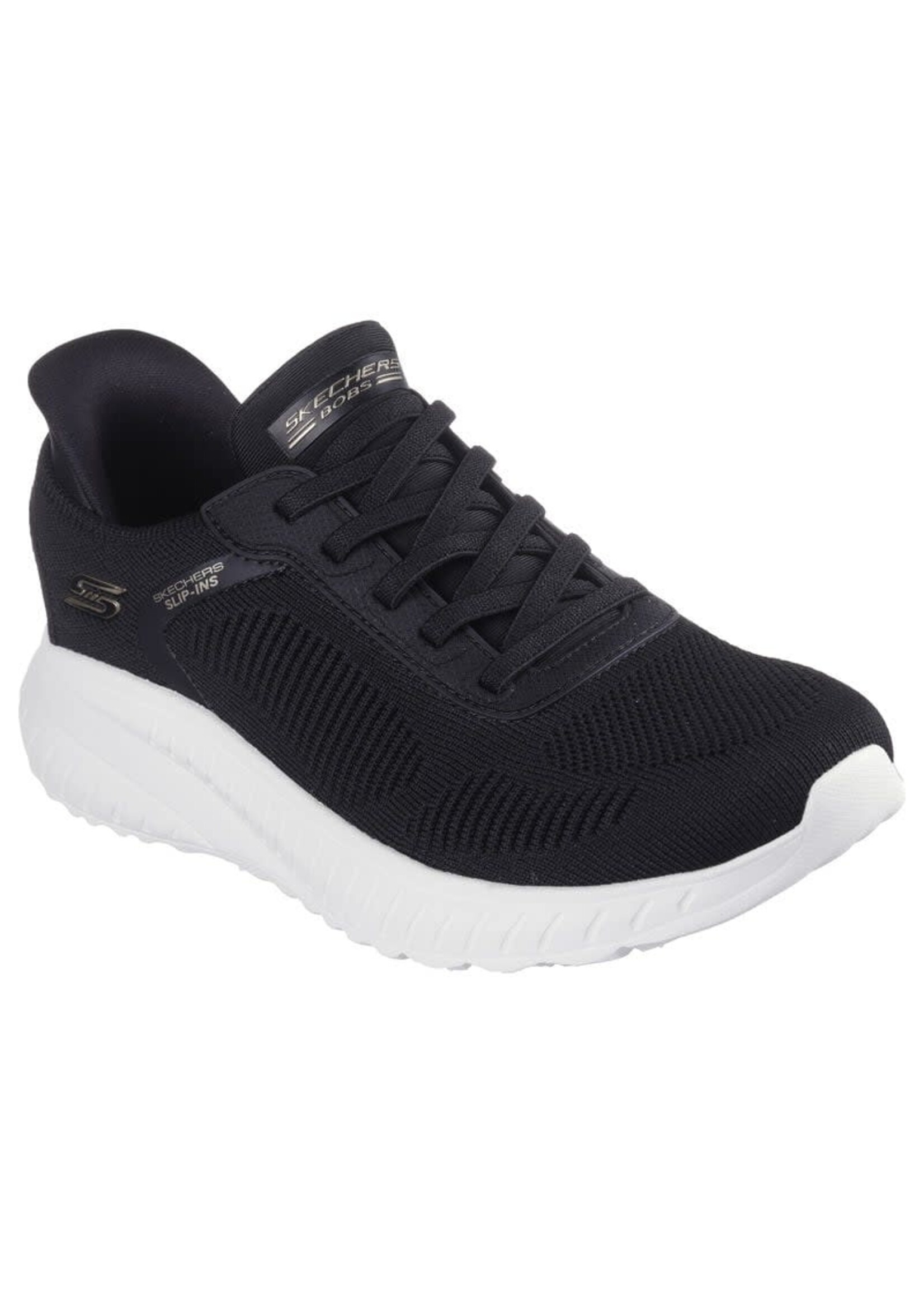 Skechers Women's Slip-ins: BOBS Sport Squad Chaos 117497 BLK Black / White