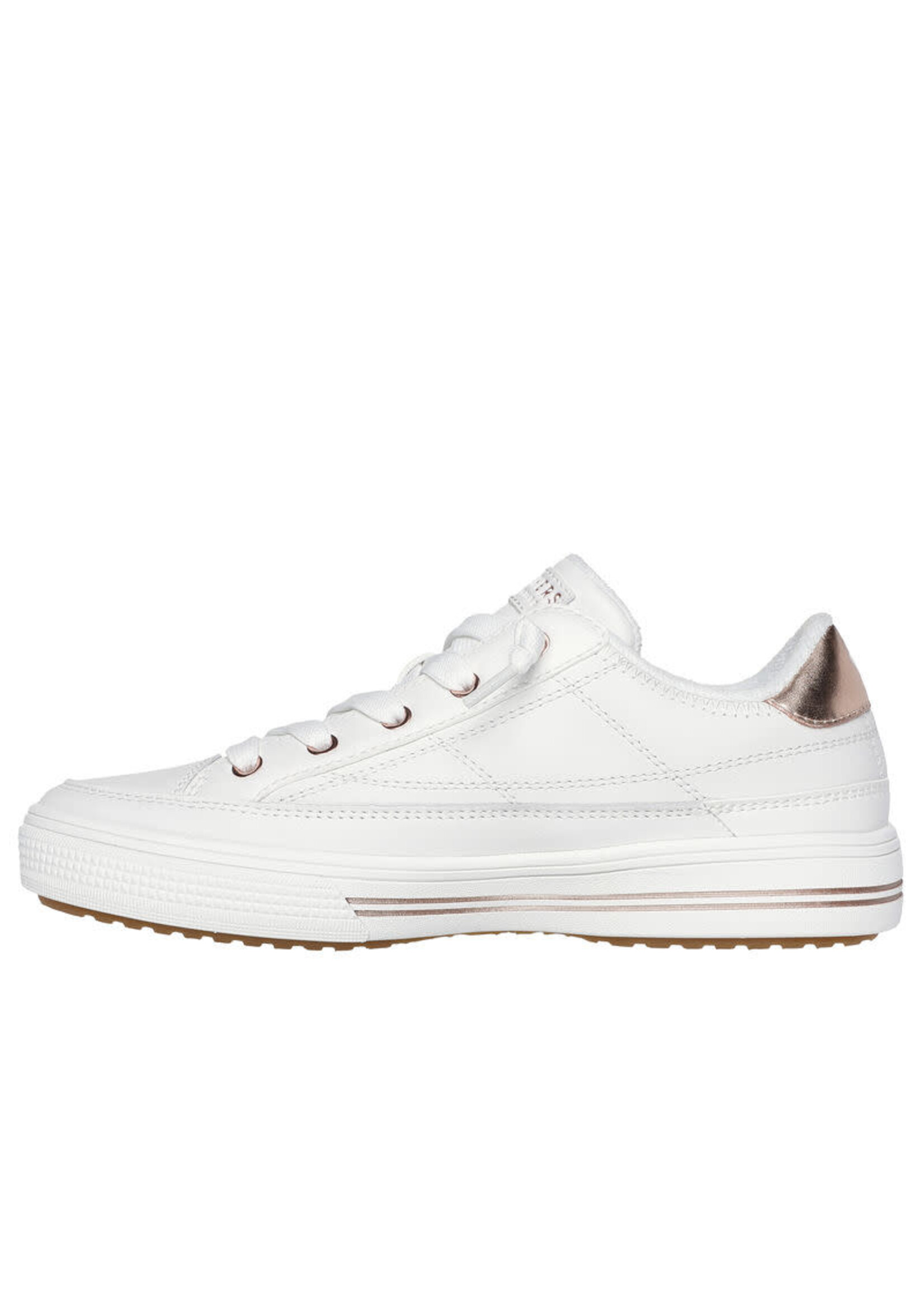 Skechers Women's Premium Leather Arch Fit Arcade - Lead The Way 177214 WHT White
