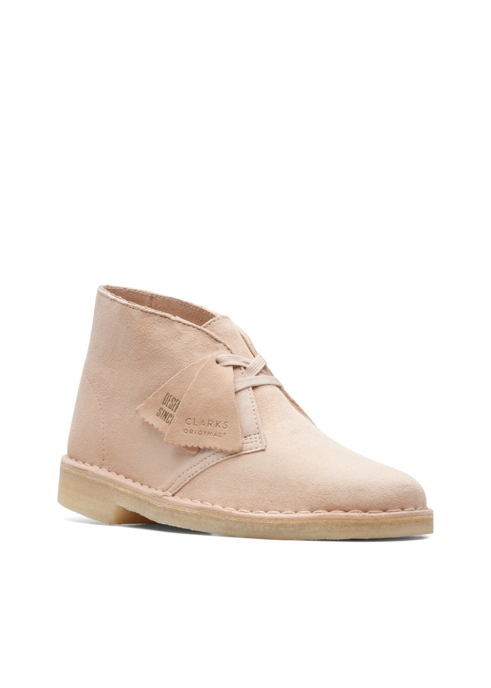 Clarks Womens  Desert Boot. Natural Sued Beige | 26165814