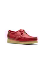 Clarks Womens  Wallabee. Red Leather | 26180683