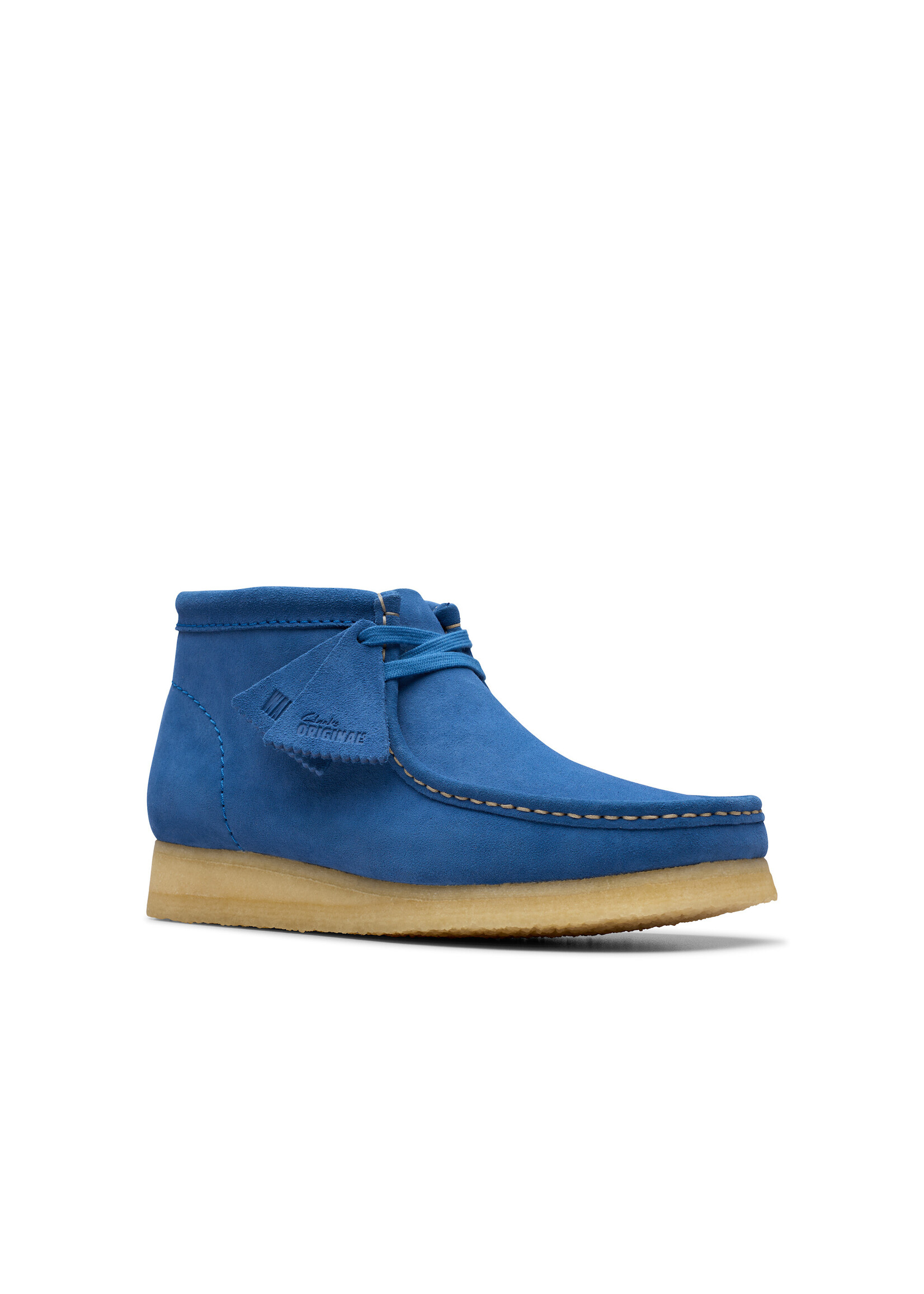 Clarks Mens Wallabee Boot Blue Suede | 26181134