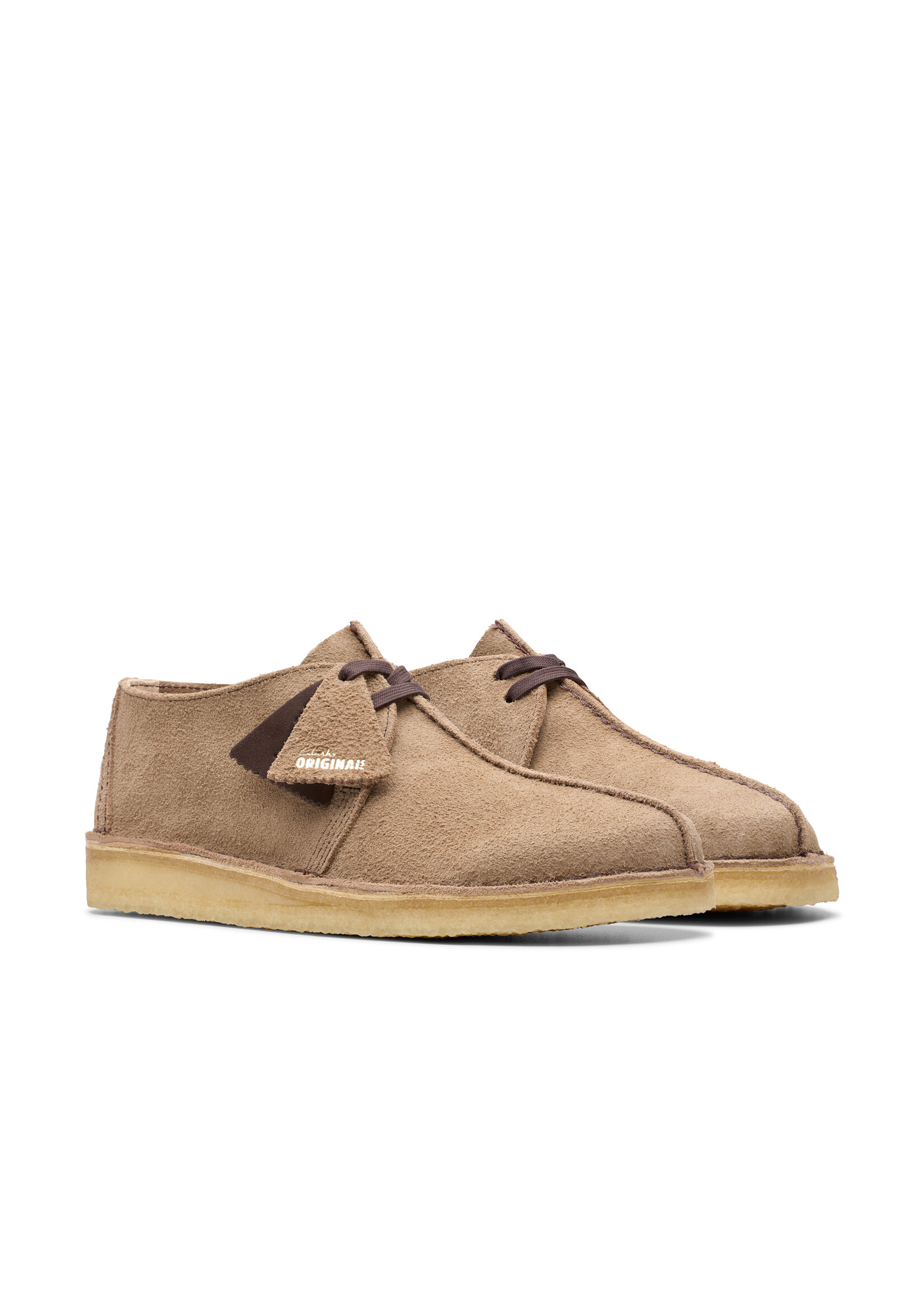 Clarks Mens Desert Trek Wolf Suede Grey | 26180650