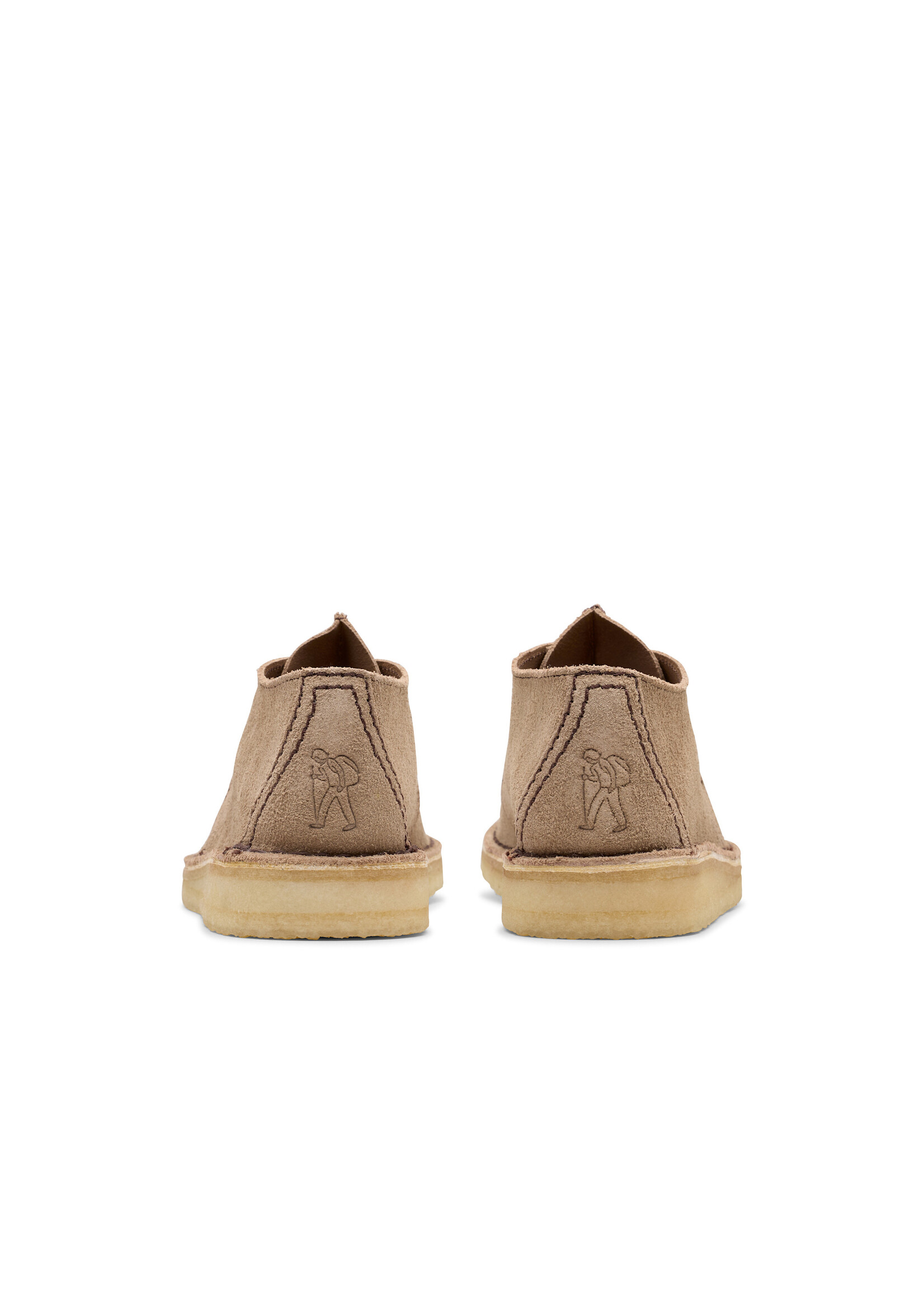 Clarks Mens Desert Trek Wolf Suede Grey | 26180650