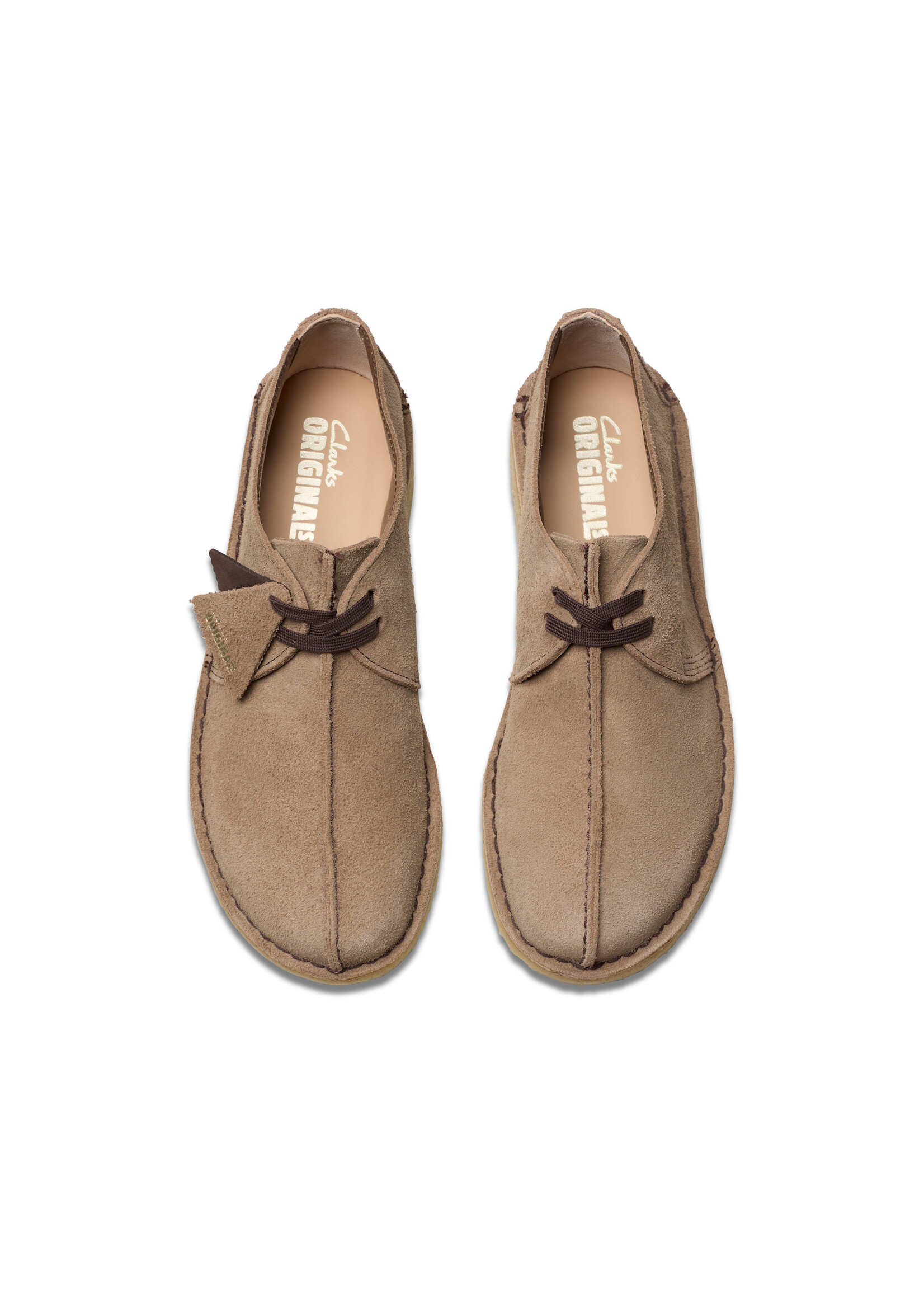 Clarks Mens Desert Trek Wolf Suede Grey | 26180650